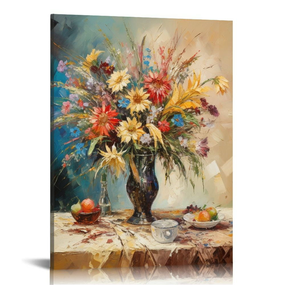 Wallpaper #aLiA1pIBJvJKYCmEHd7H425 Bathroom Decor Wall Art Blue Beach Picture Ocean Flower Canvas Print