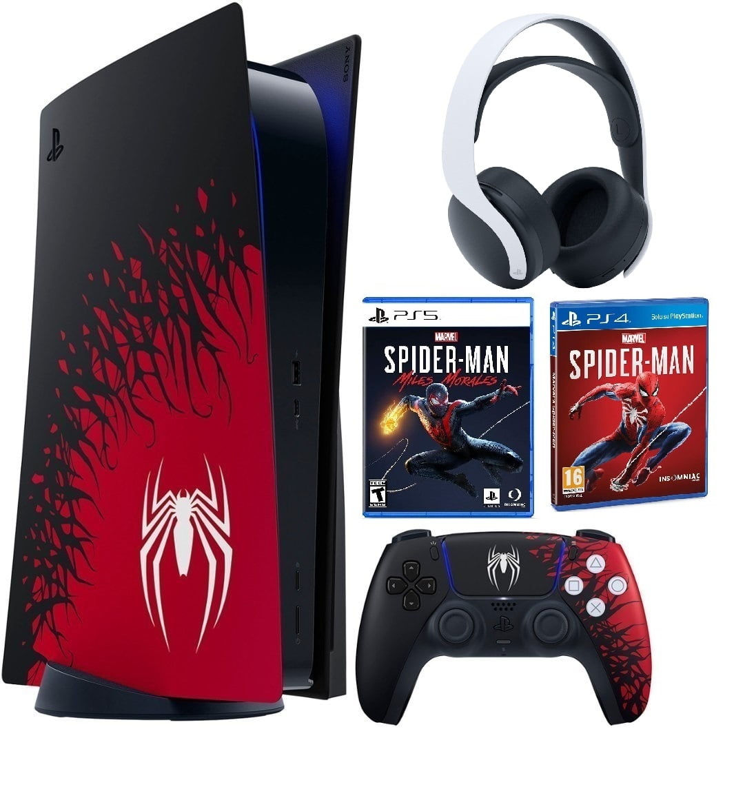 Wallpaper #wDESNpMB5zzyi_yYnFiO286 Sony Playstation 5 Console Marvels Spider Man 2 Bundle with Pulse