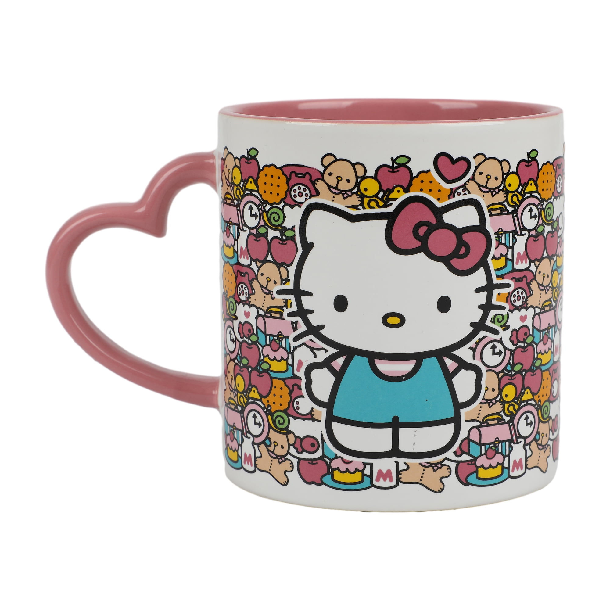 Wallpaper #olgrNJMBzN9vxX34kTtJ25 Hello Kitty Mug with Pink Heart Shaped Handle 16oz Ceramic Mug