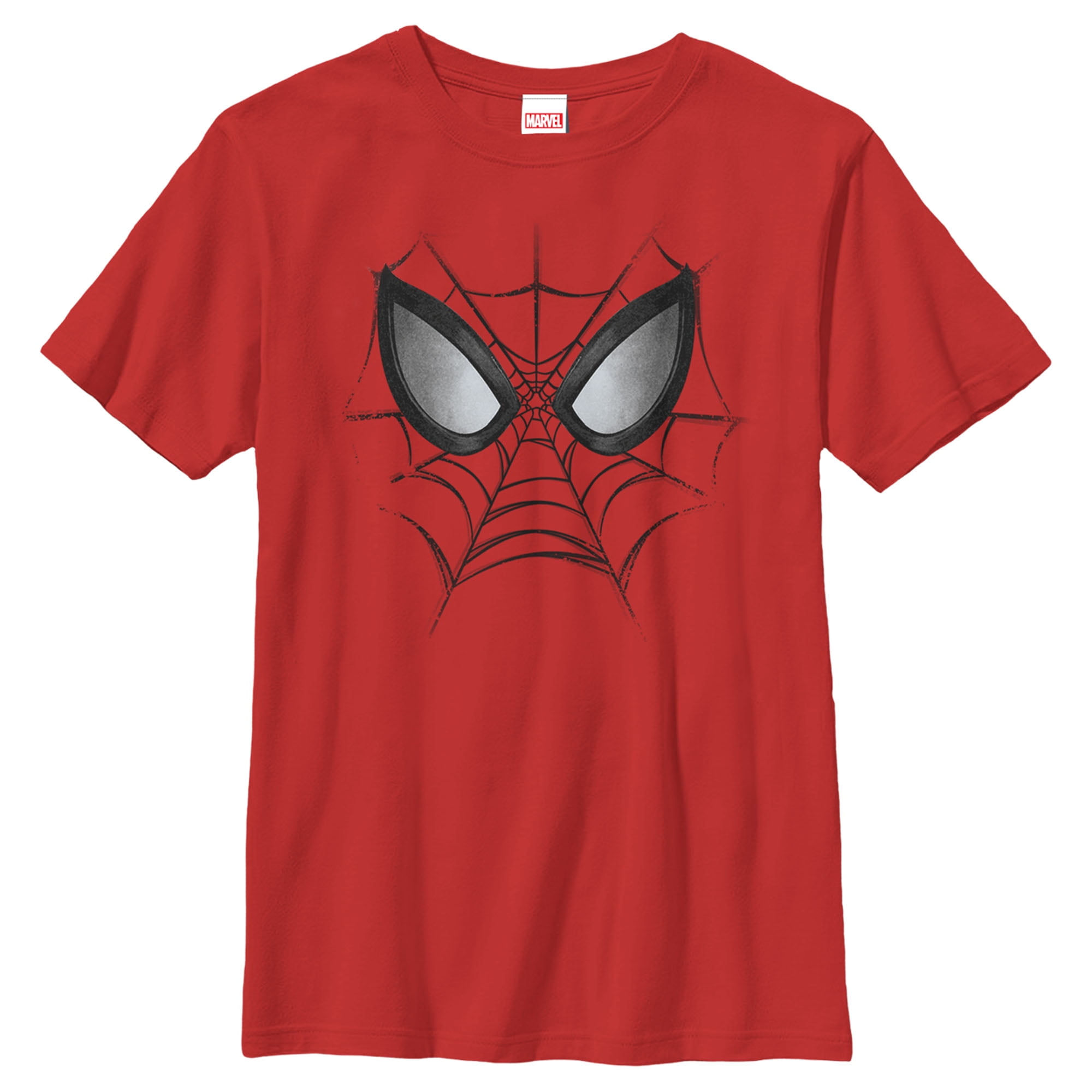 Wallpaper #_Wc19pIBSpphPi3-Z4I268 Boys Marvel Spider Man Web Face Graphic Tee Red Medium Walmartcom