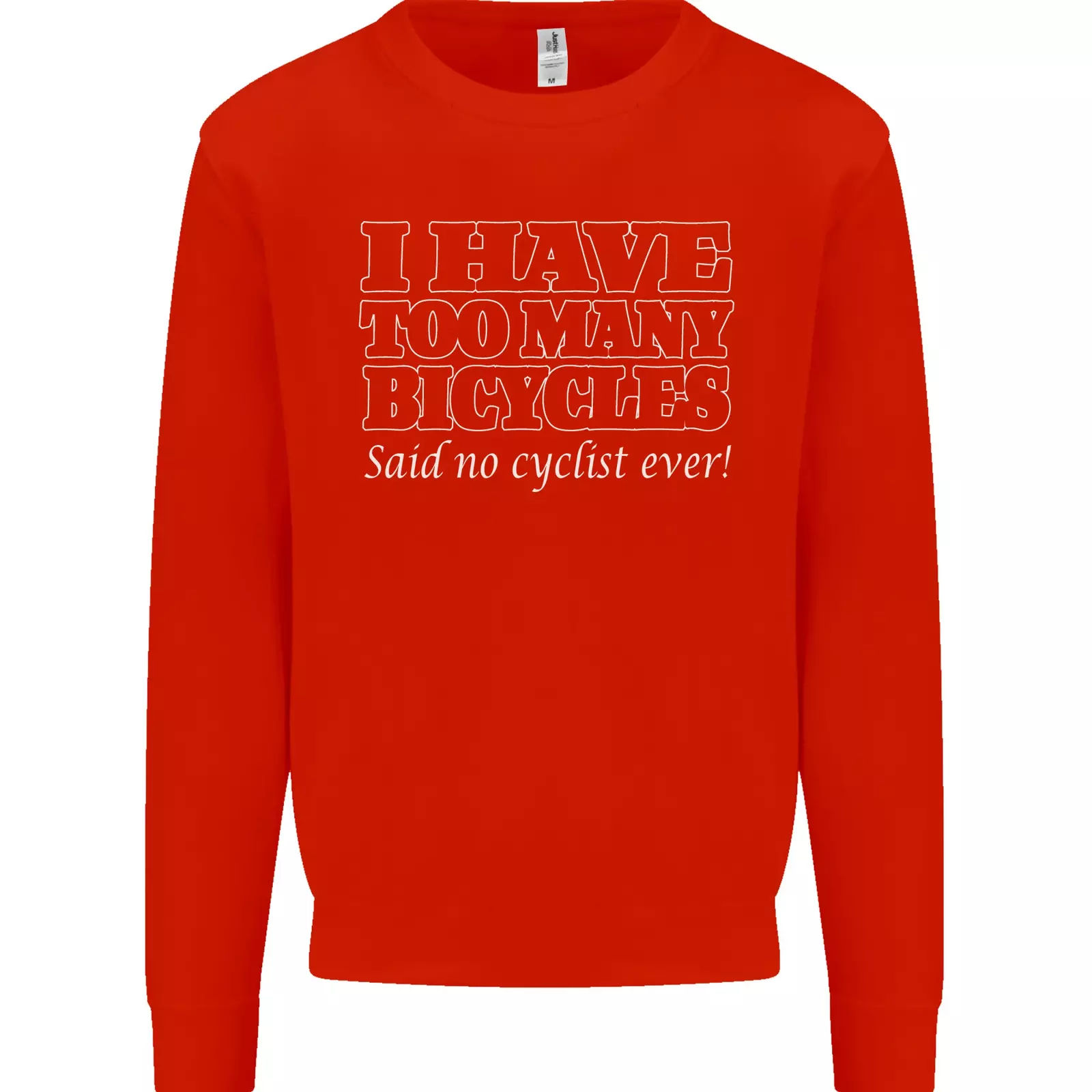 Wallpaper #vrkT35IBJvJKYCmE3AhE440 Too Many Bicycles Said No Cyclist Cycling Mens Sweatshirt Jumper