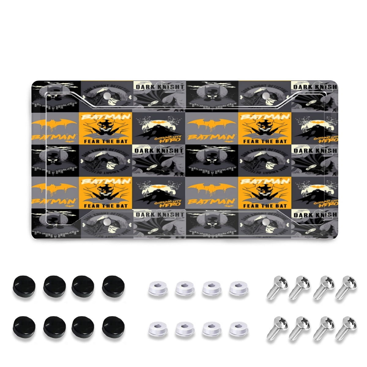 Wallpaper #S7jw2ZIBJvJKYCmELe_n263 Batman License Plate Frame Set 4 Hole License Plate Frame License