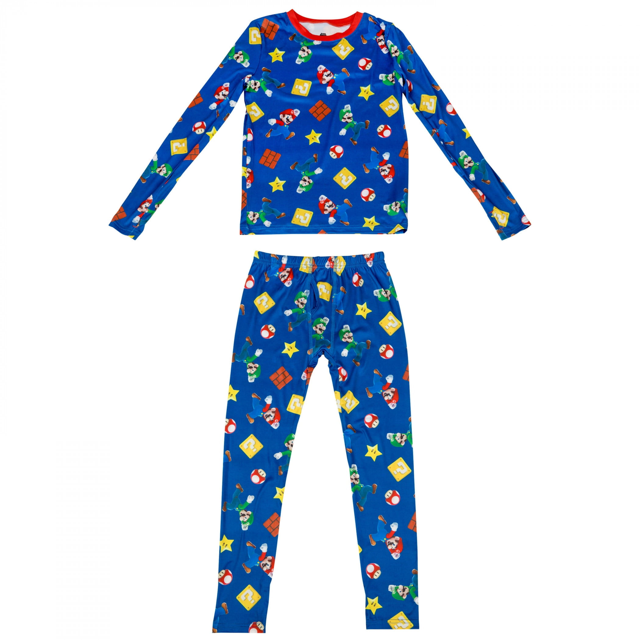 Wallpaper #JWdmBpMBSpphPi3-lcFu157 Super Mario Bros Level Up Boys 2 Piece Pajama Set Large Walmartcom
