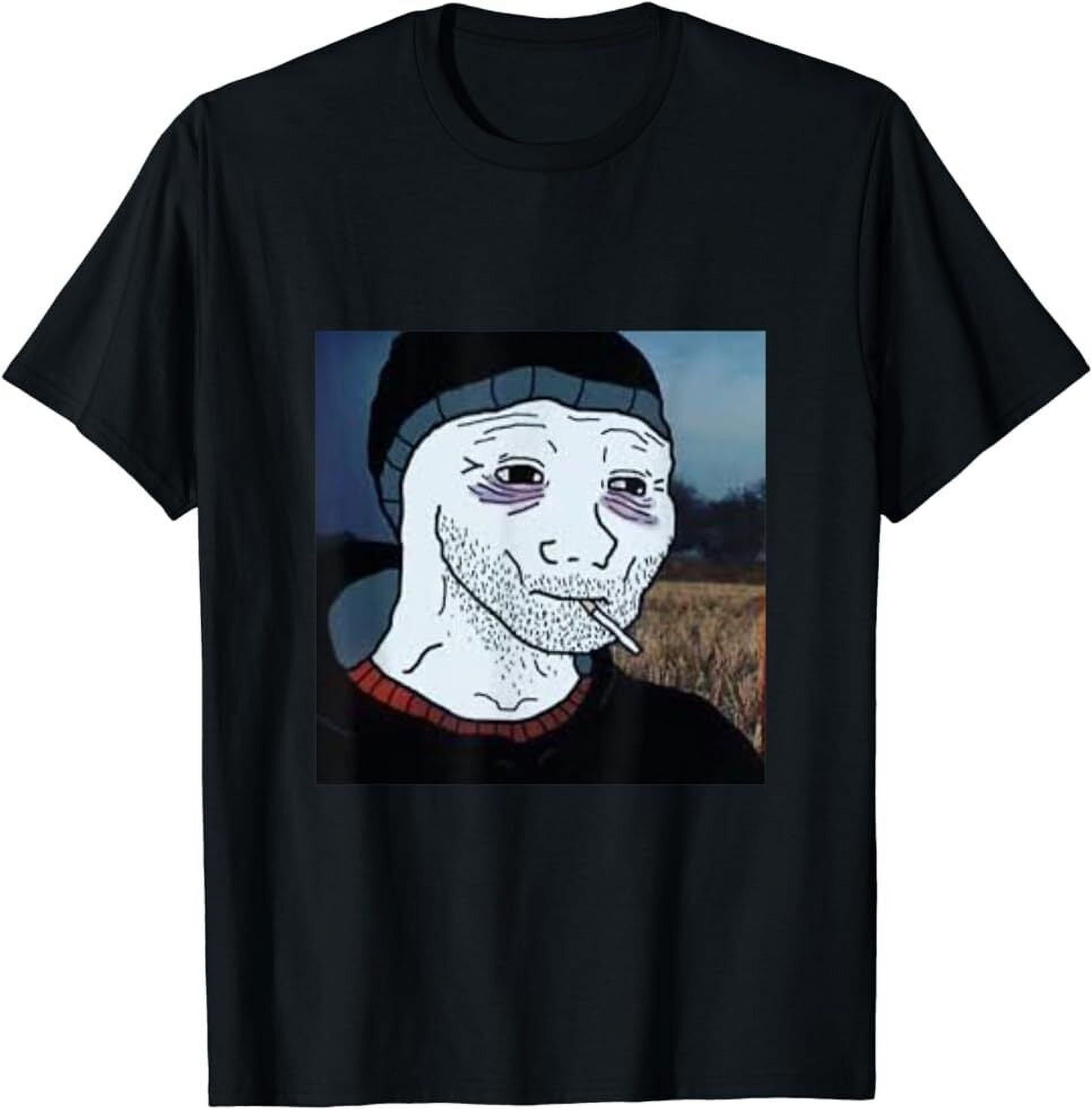 Wallpaper #7WcLCJMBSpphPi3-z8ja198 Funny Depressed Wojak Meme T Shirt Walmartcom