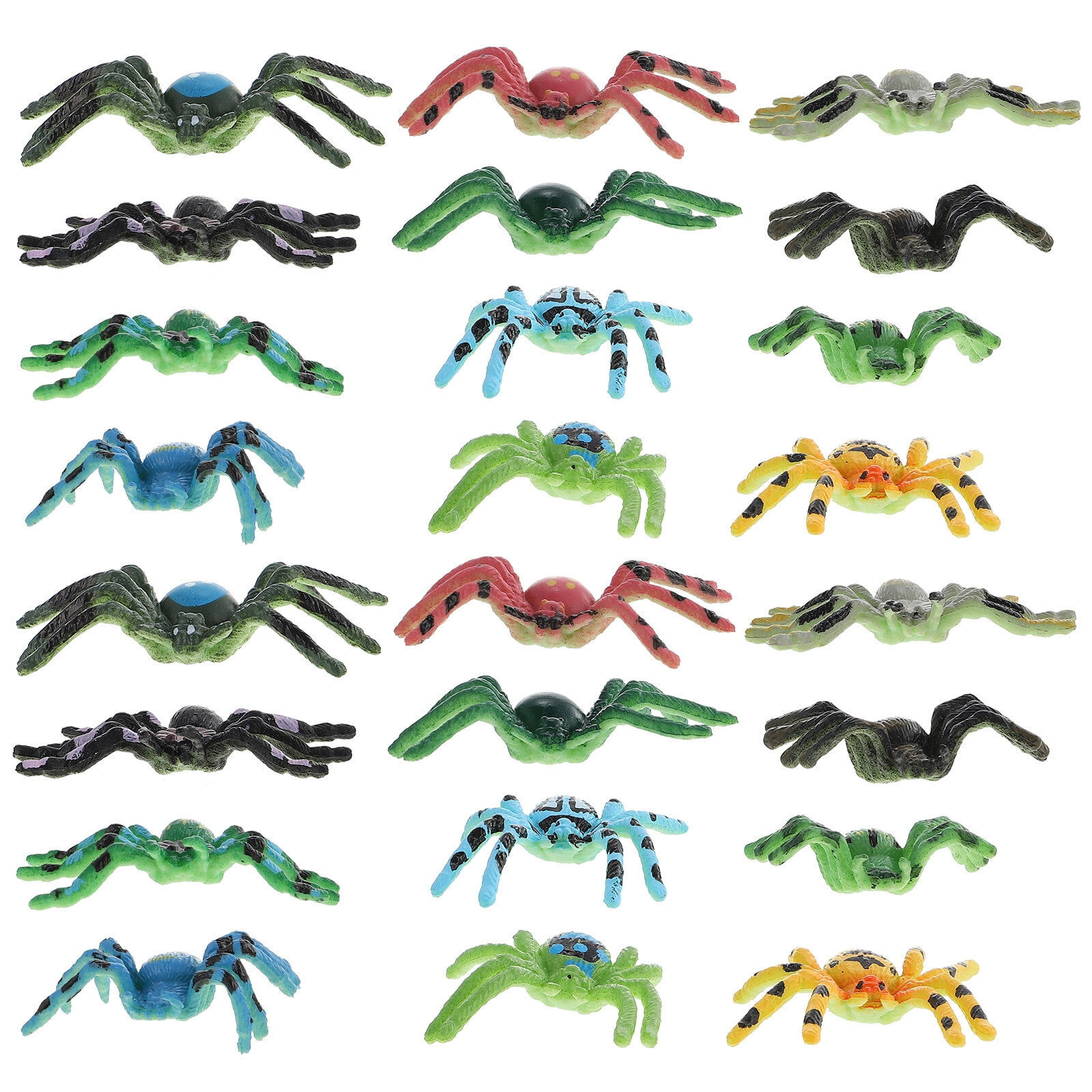 Wallpaper #1fQOOpMBKFX8bn3r-3cr31 Spider Model Ornaments Spiders Realistic Kid Toy 120 Pcs Variety Models