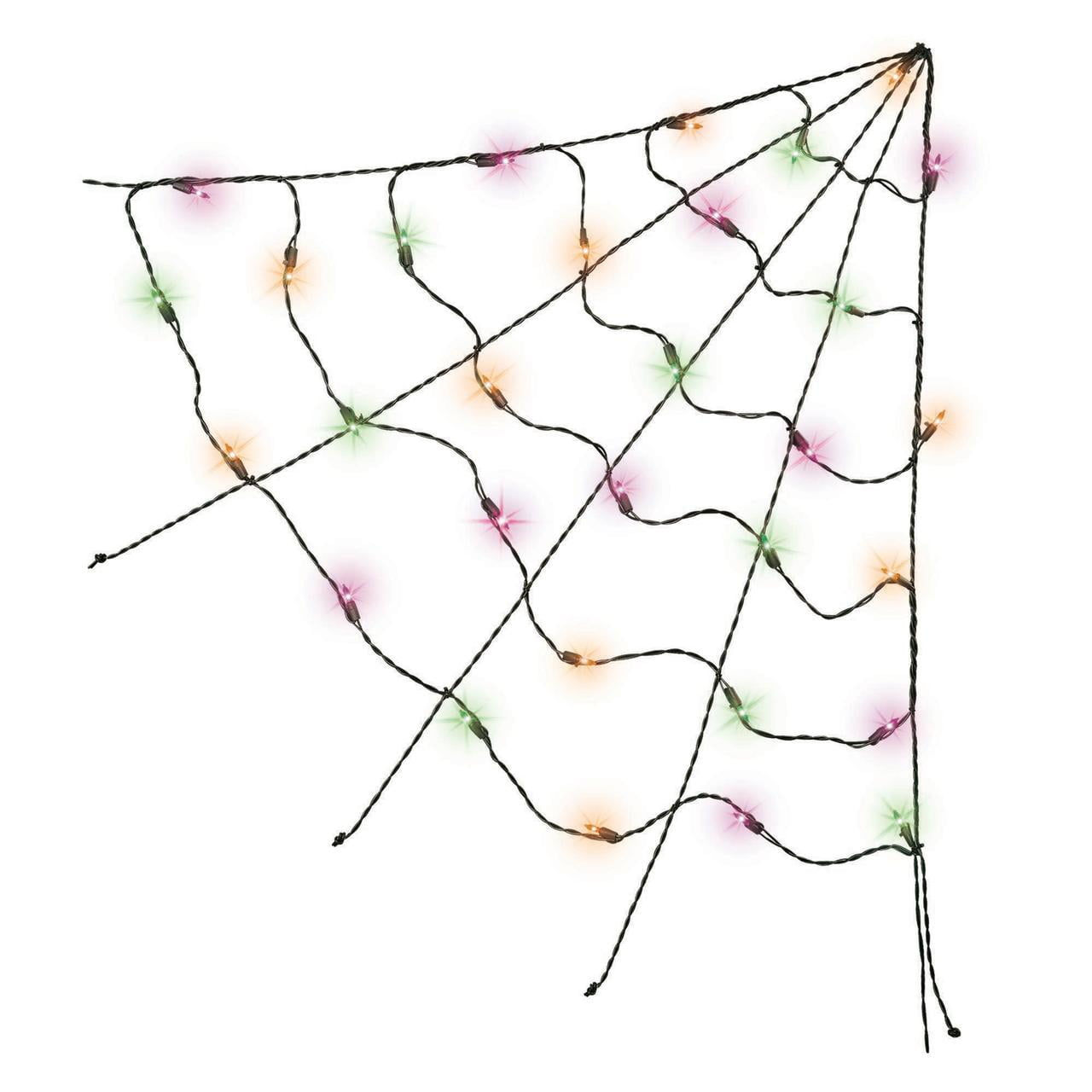 Wallpaper #zpwf4pIBZHQxiYarj74D150 Halloween 3 Indoor Outdoor Multicolor Spider Web Lights with Ac