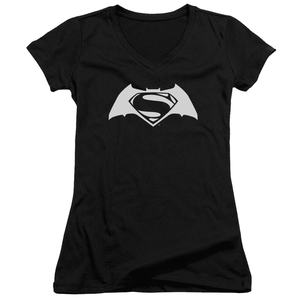 Wallpaper #_blT3pIBJvJKYCmEbwRK460 Batman V Superman Simple Logo Juniors V Neck T Shirt Walmartcom