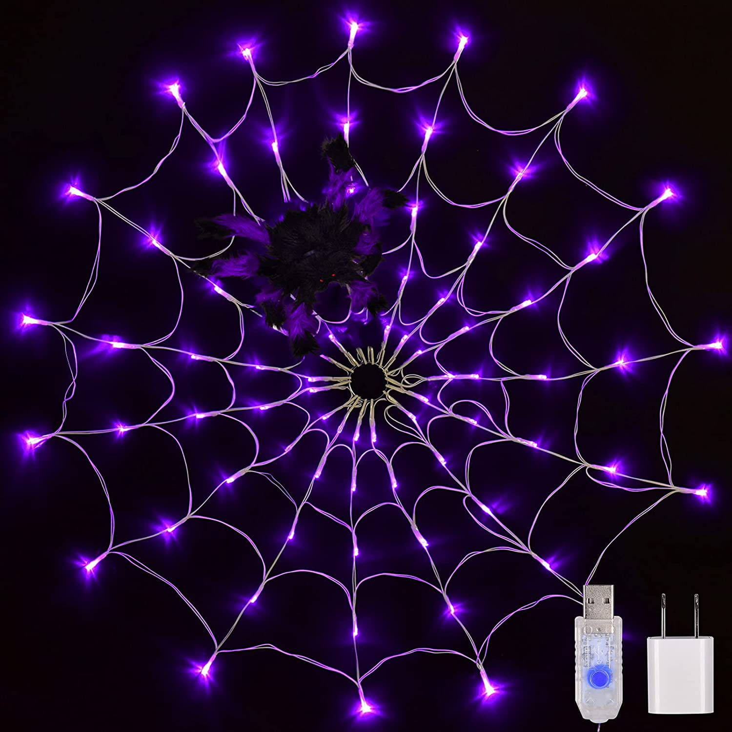 Wallpaper #zpwf4pIBZHQxiYarj74D60 Spider Web Lights Halloween Lighted Purple 80led Spider Net with