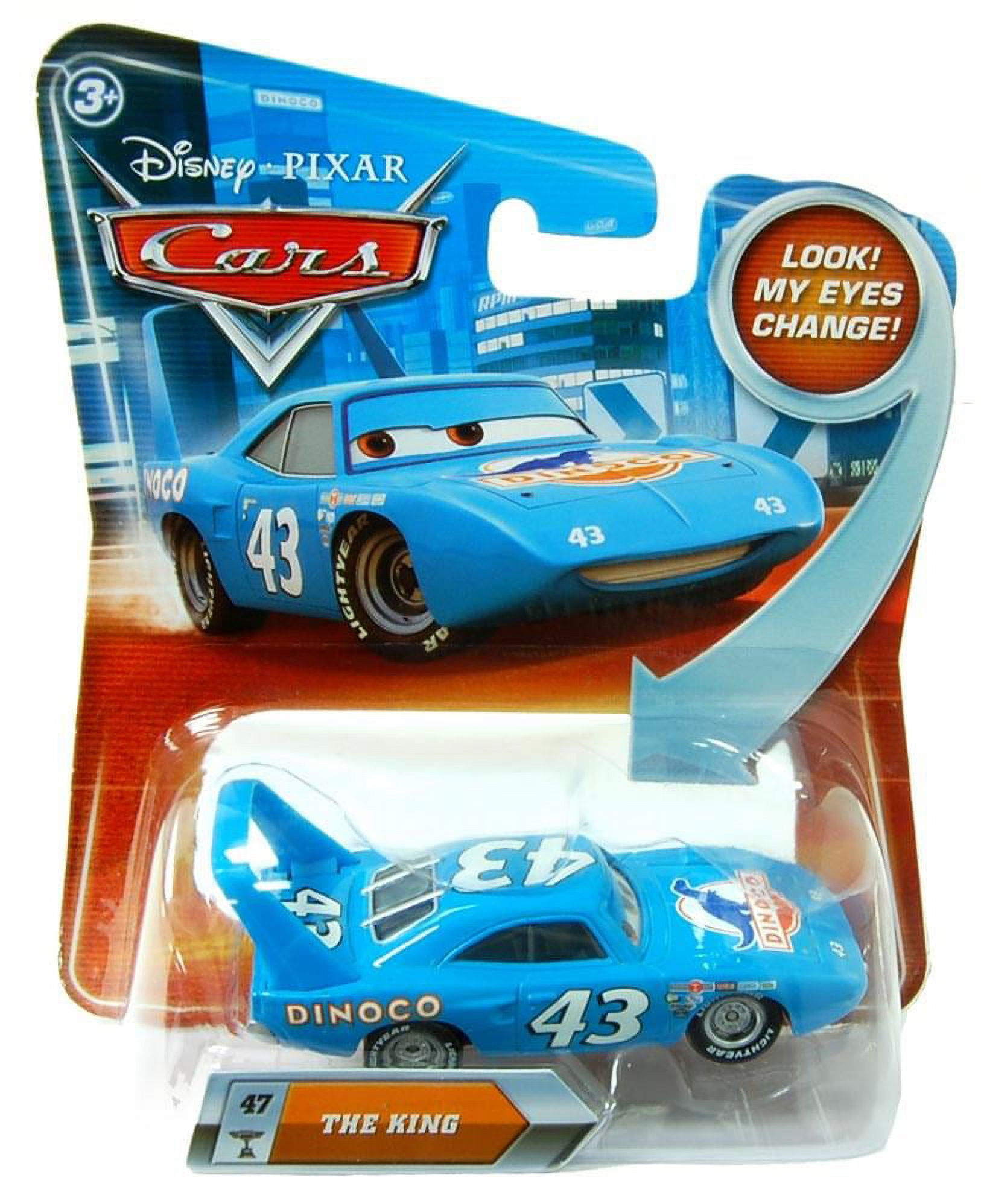 Wallpaper #c7jAS5IBJvJKYCmEm88n32 Disney Pixar Movie Cars Lenticular Eyes Change the King Dinoco Toy Car