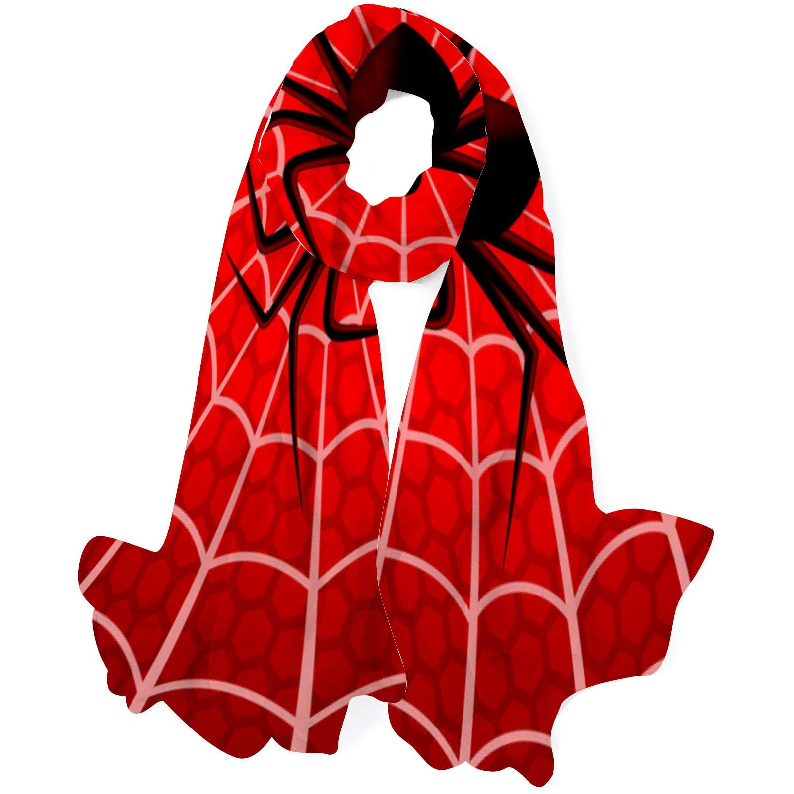 Wallpaper #zqkWiJcBxbDgA0Rl1O5S38 Gzhjmy Women Girls Long Silk Scarf Spider Web Funny Spooky Party