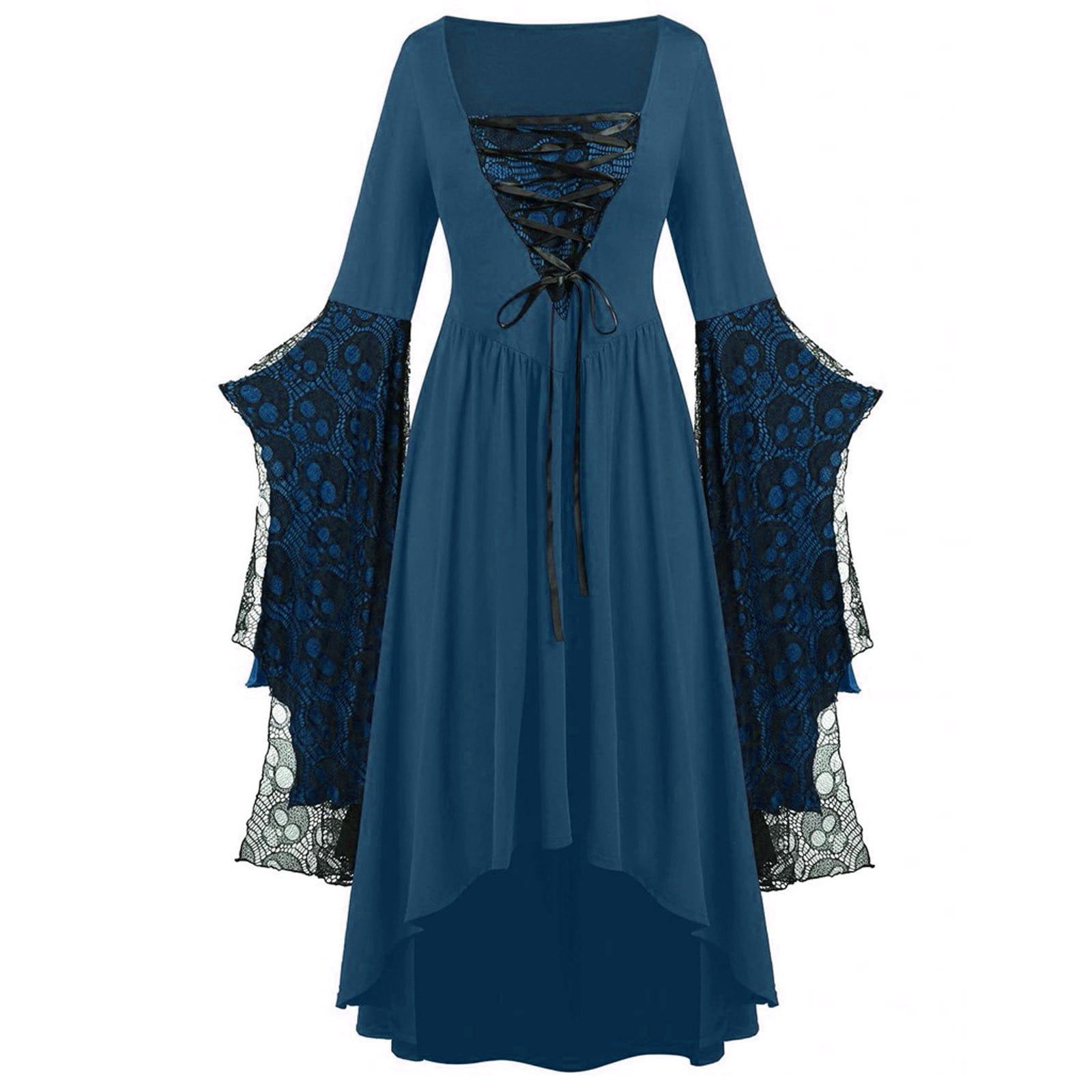 Wallpaper #VebZMpMBA7IOc3WmIxLt187 Fartey Womens Plus Size Gothic Steampunk Dresses Retro Skeleton Lace