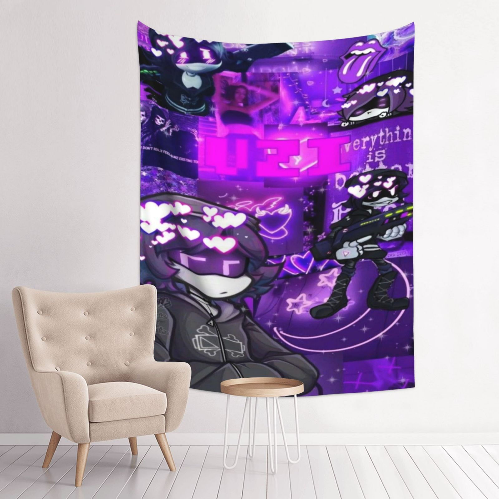 Wallpaper #phoQUpMB1yWOL4qgsYK1145 Murder Drones Uzi Tapestry Cartoon Wall Poster for Bedroom Aesthetics