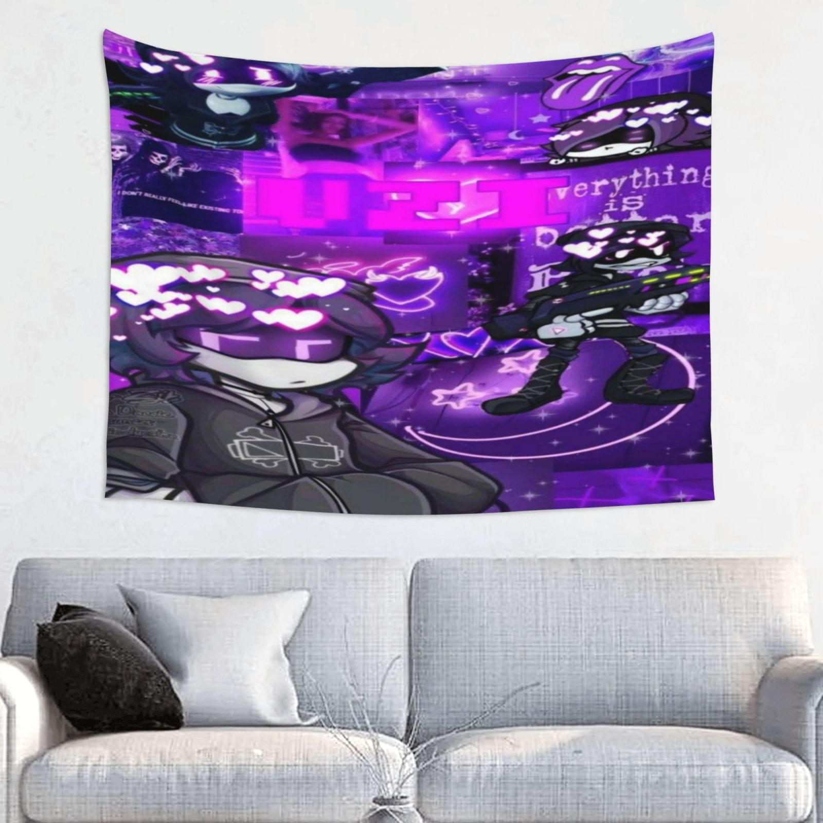Wallpaper #phoQUpMB1yWOL4qgsYK1172 Murder Drones Uzi Wall Tapestry Anime Poster for Bedroom Aesthetics