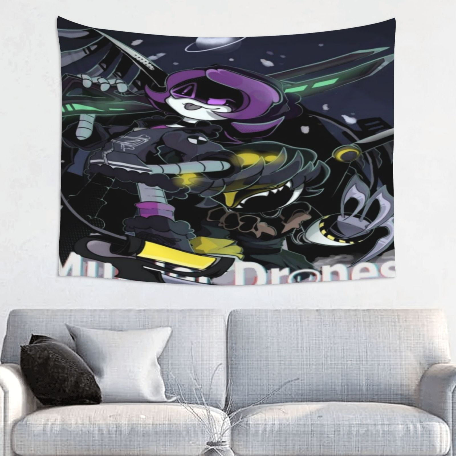 Wallpaper #phoQUpMB1yWOL4qgsYK1186 Murder Drones Uzi Wall Tapestry Anime Poster for Bedroom Aesthetics