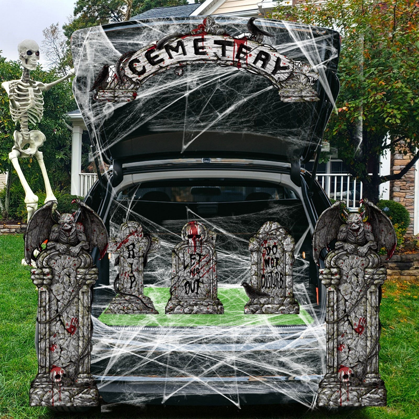 Wallpaper #1Li915IBJvJKYCmEVOQ1453 Nbhome Boot or Candy Car Decorations Halloween Horror Graveyard Car