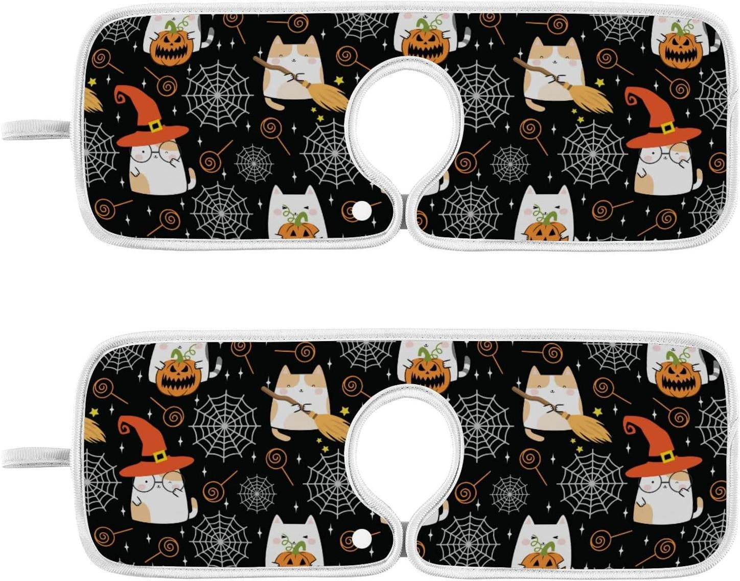 Wallpaper #zqkWiJcBxbDgA0Rl1O5S80 Cat Witch Halloween Sink Splash Guard for Faucet 2 Packs Faucet