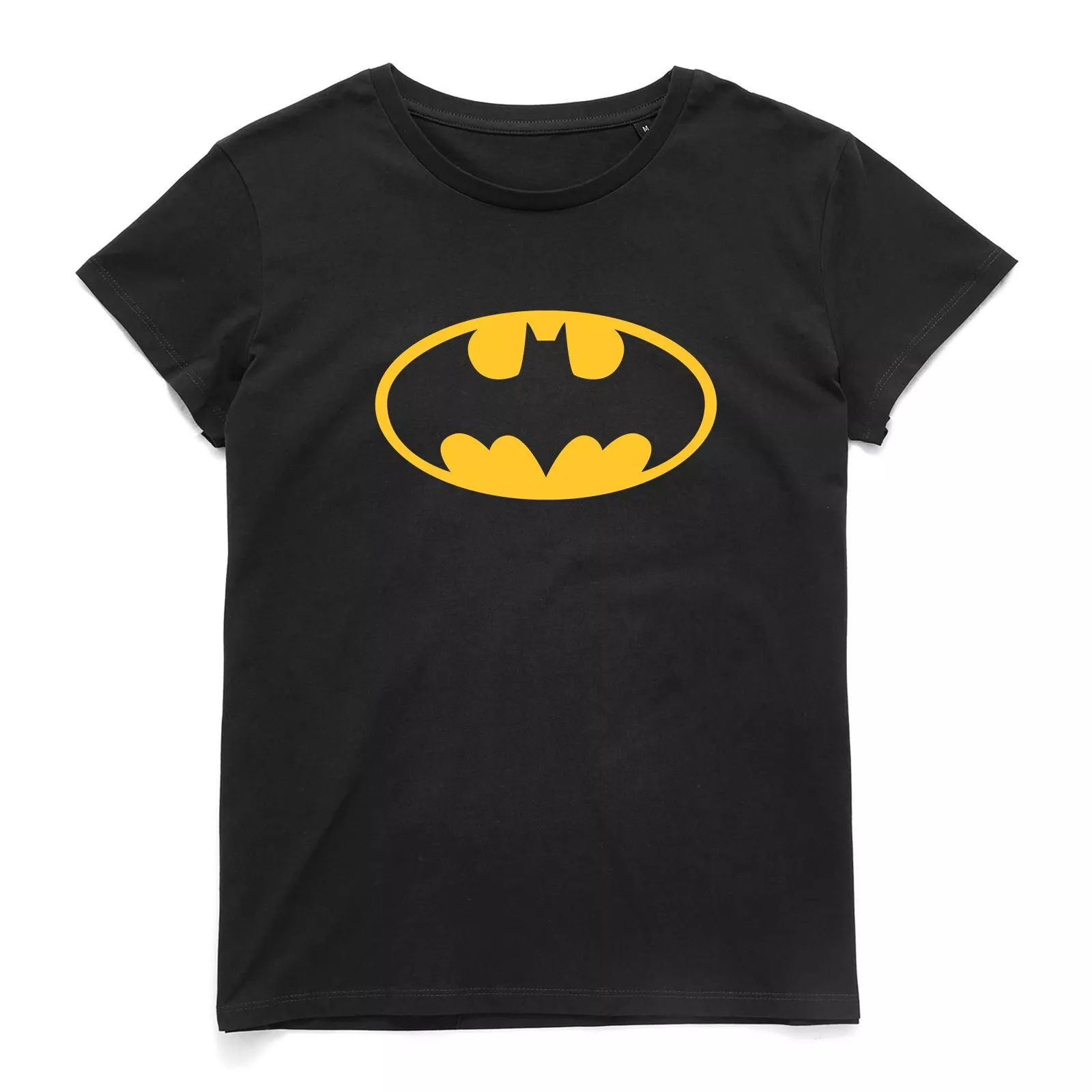 Wallpaper #_blT3pIBJvJKYCmEbwRK391 Official DC Comics Justice League Batman Logo Womens T Shirt Gift for