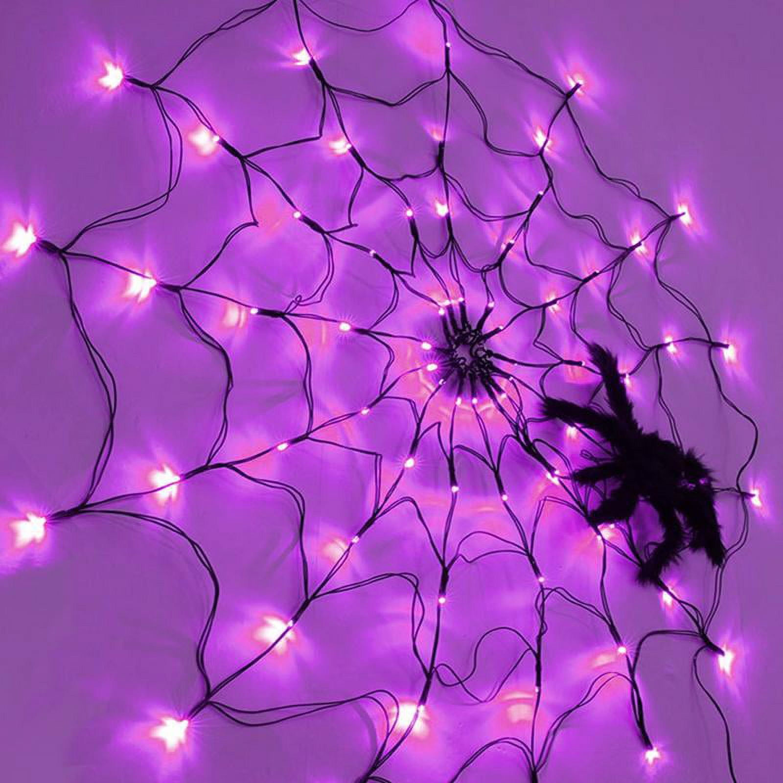 Wallpaper #zpwf4pIBZHQxiYarj74D57 Halloween Decorations Spider Web Lights 70 LED 8 Modes Battery