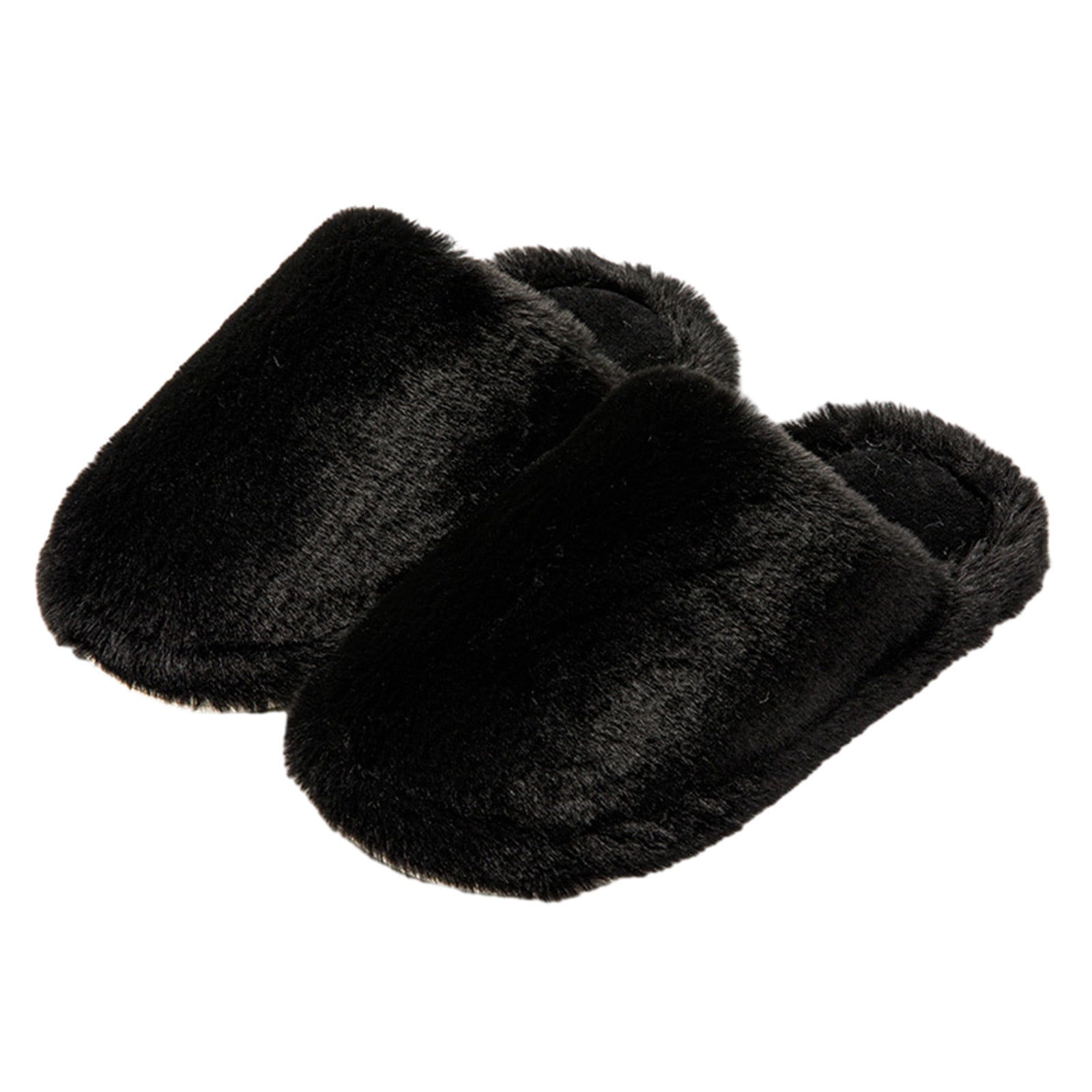 Wallpaper #57iu3JIBJvJKYCmEkfzN361 Tafdiur Womens Furry Slippers Fluffy Plush Solid Color Simplicity Soft