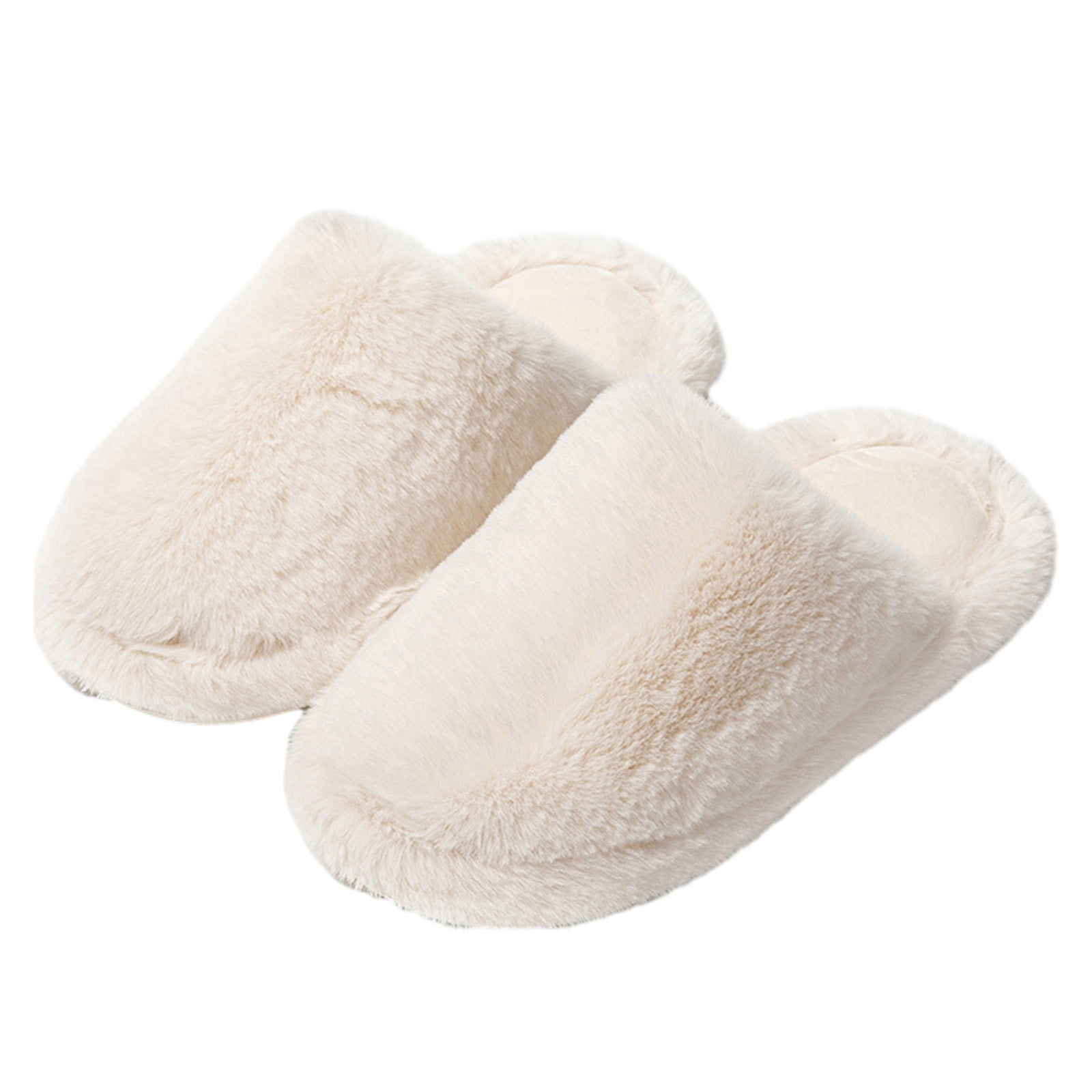 Wallpaper #57iu3JIBJvJKYCmEkfzN364 Tafdiur Womens Furry Slippers Fluffy Plush Solid Color Simplicity Soft