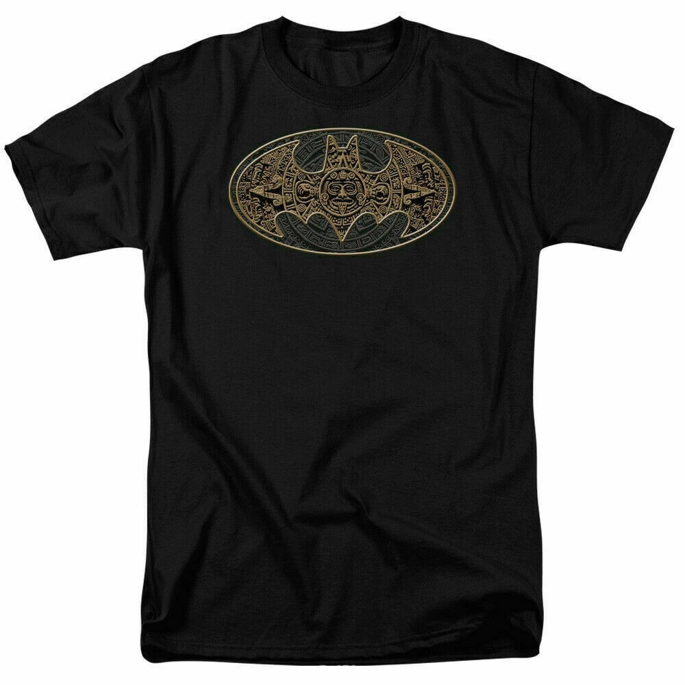 Wallpaper #T5xt4pIBZHQxiYar28Ah410 Batman Aztec Bat Signal Logo T Shirt Licensed Comic Book Tee Black
