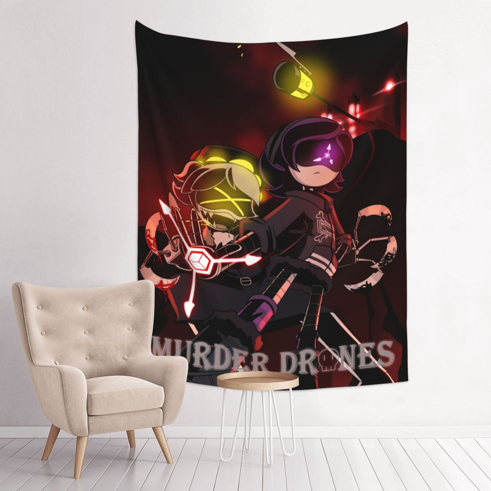 Wallpaper #phoQUpMB1yWOL4qgsYK1296 Murder Drones Tapestry Cartoon Wall Poster for Bedroom Aesthetics Funny