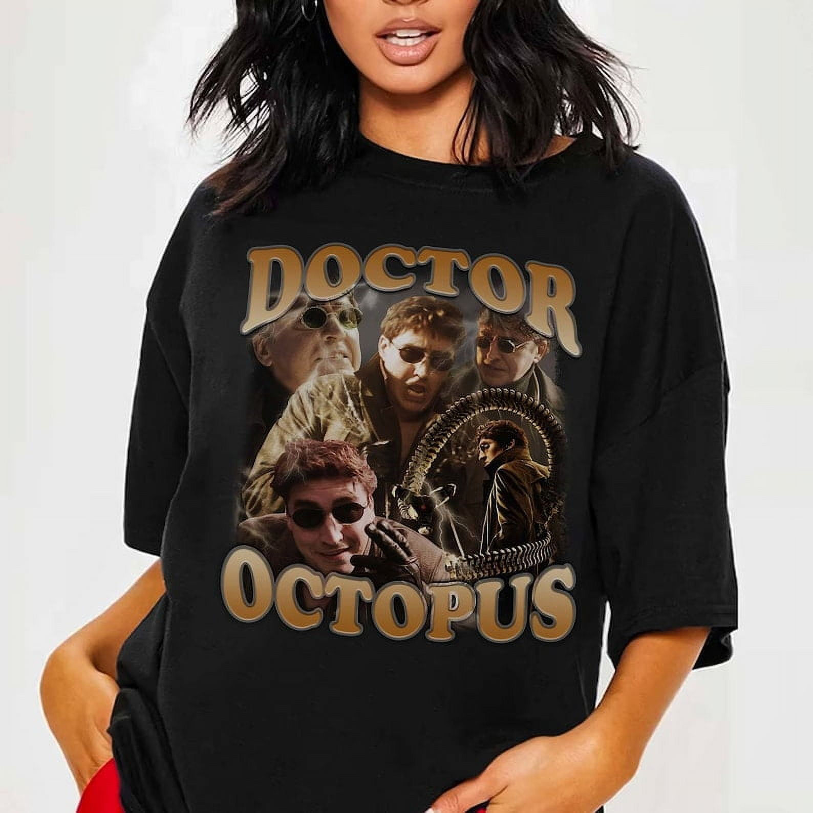 Wallpaper #Zrgr2pIBJvJKYCmE8vAv309 Black Doctor Octopus Shirt Vintage Doc Ock T Shirt Spider Man Shirt