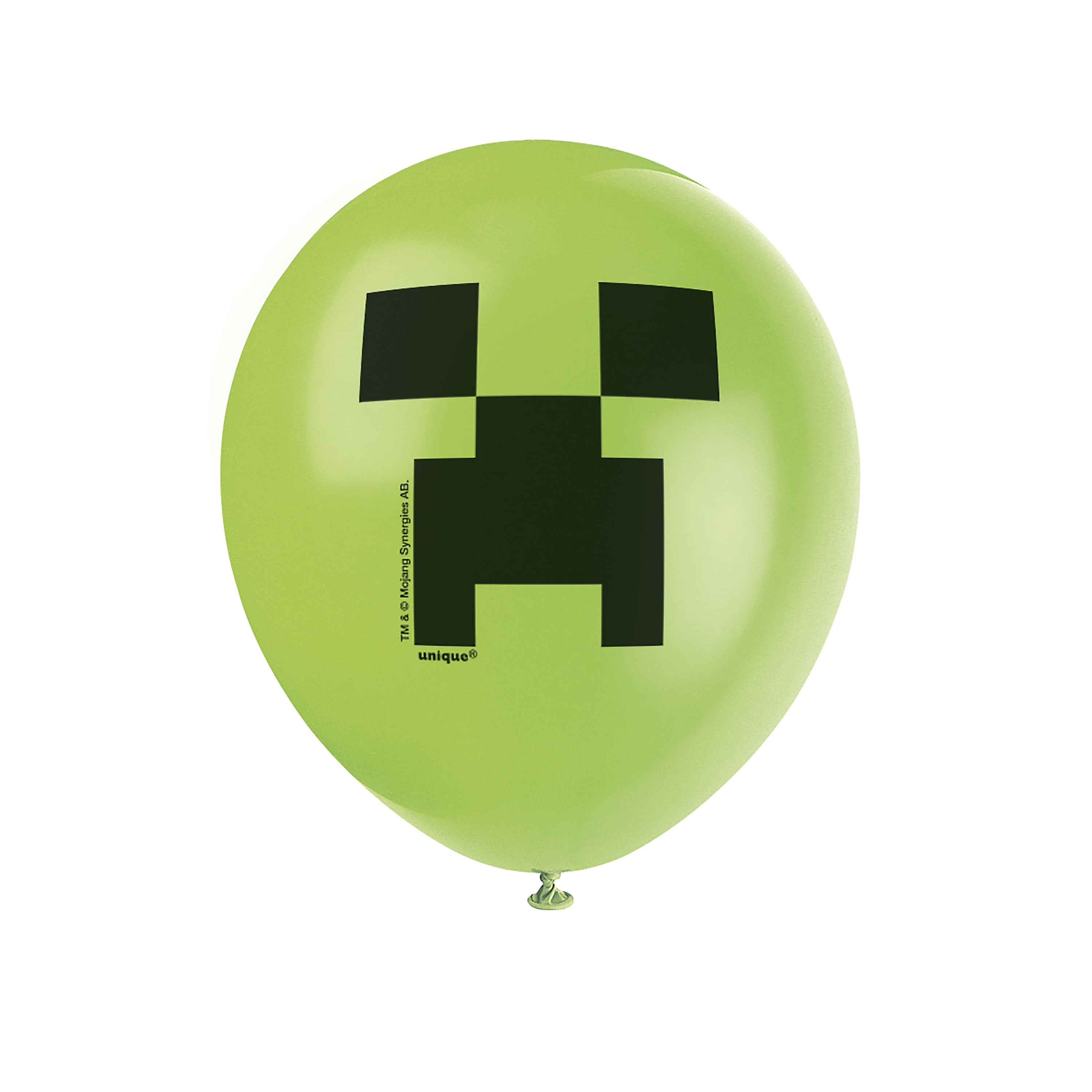 Wallpaper #a0D6MJMBJhL2WPbaiMSr246 Unique Industries Minecraft Latex 1200 Green Balloons 16 Count