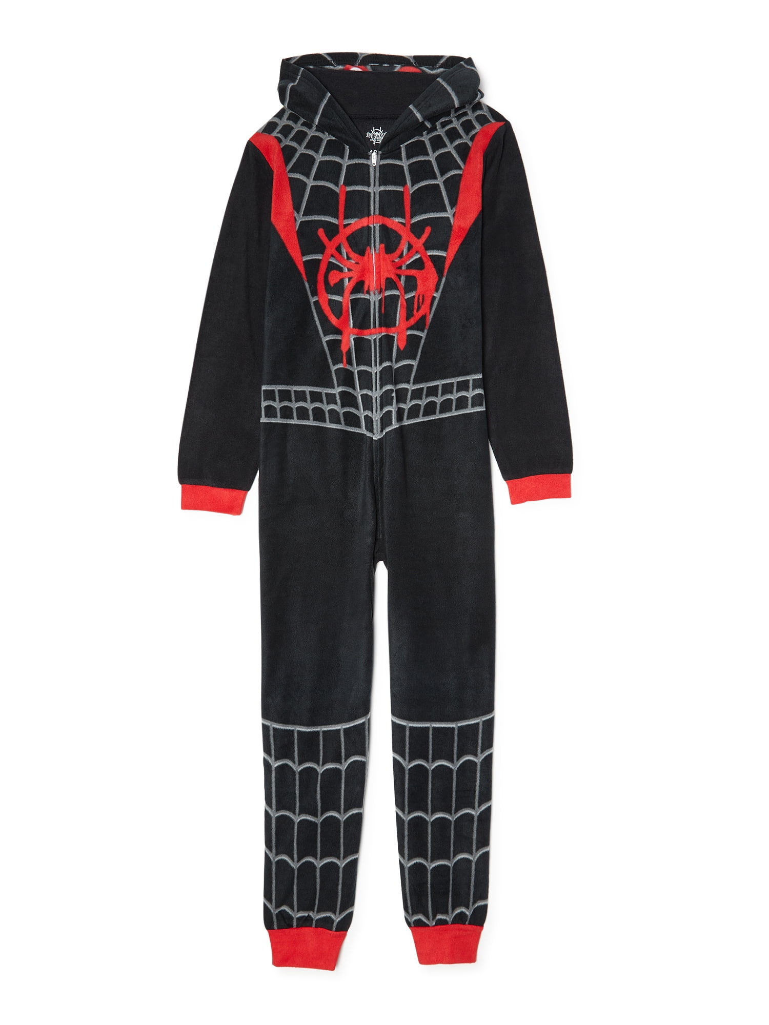 Wallpaper #OGdH-JIBSpphPi3-nIkz224 Halloween into the Spider Verse Miles Morales Pajamas Cartoon Onesie