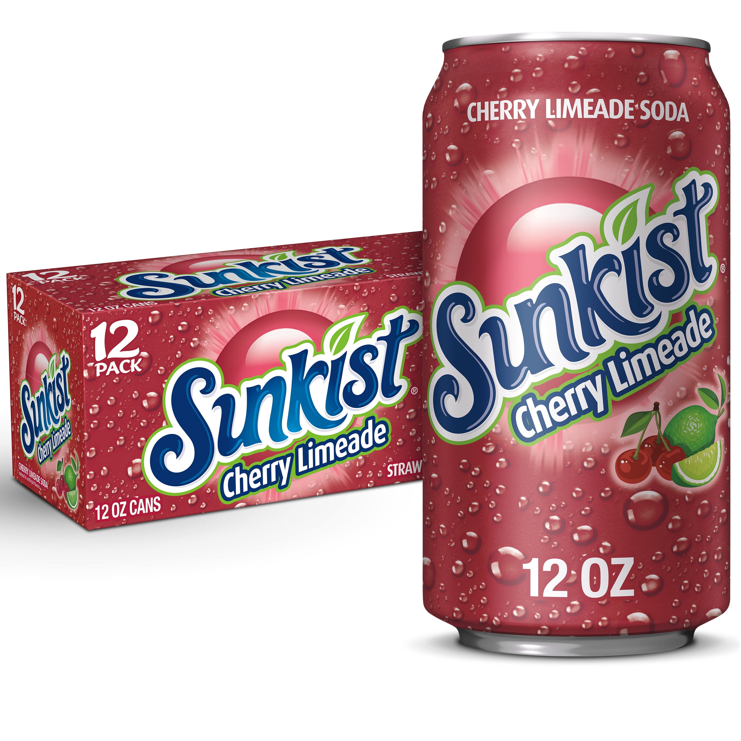 Wallpaper #CGdr7pIBSpphPi3-ol0U94 Sunkist Cherry Limeade Soda 12 Fl Oz Cans 12 Pack Walmartcom