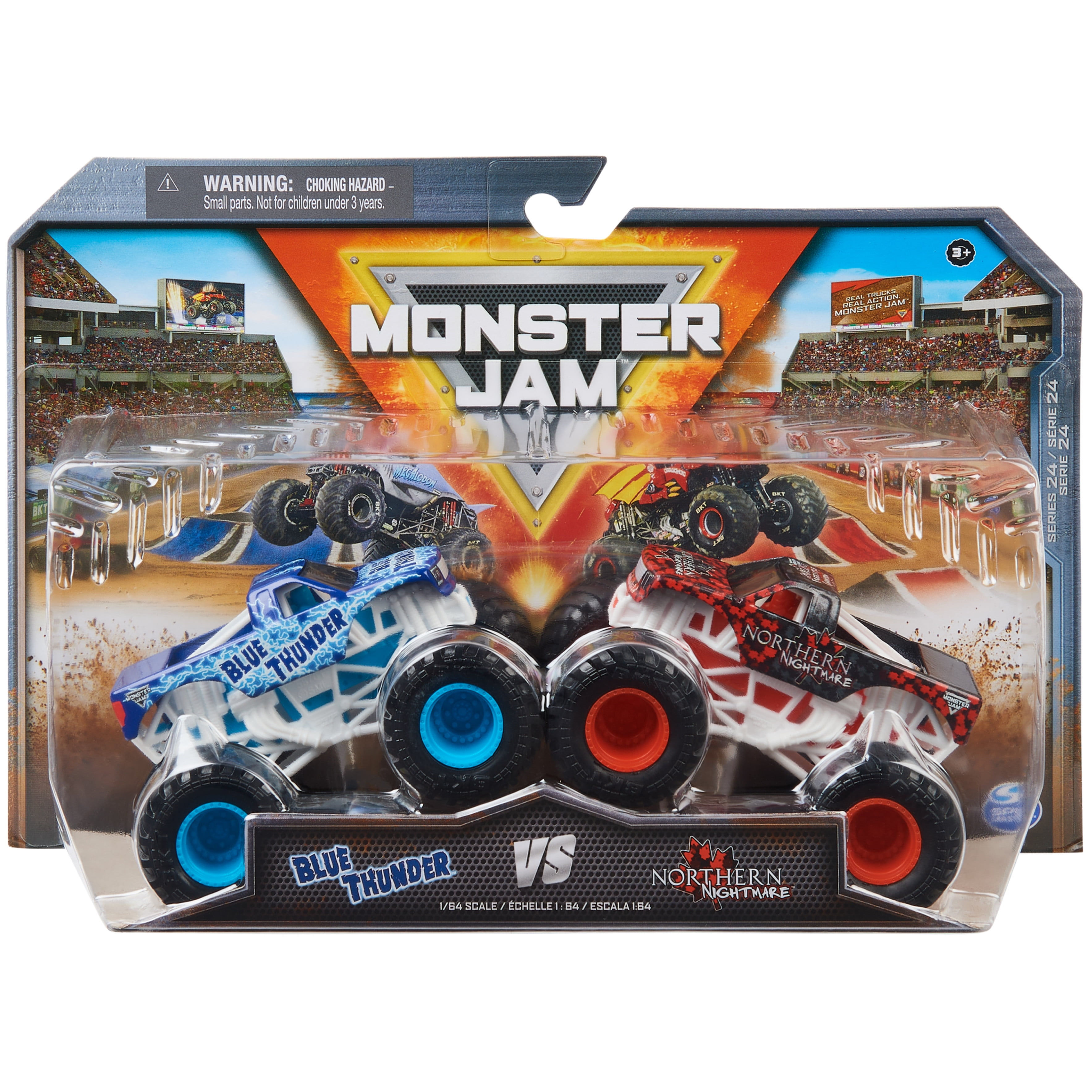 Wallpaper #TmchBJMBSpphPi3-e7at86 Monster Jam Blue Thunder vs Northern Nightmare 164 Scale Monster