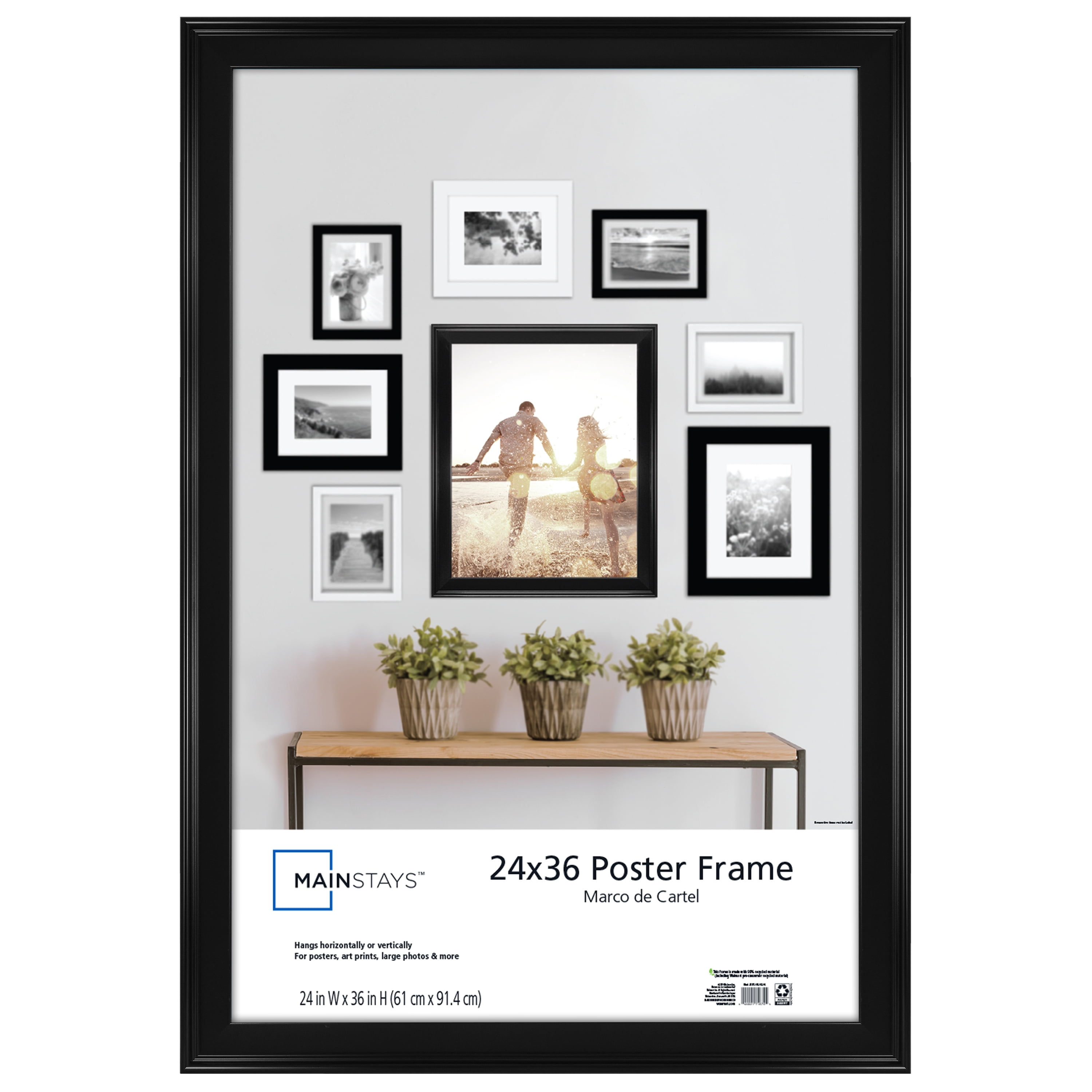 Wallpaper #cT_5O5MBLiIJ4c9OspAa373 Mainstays 24x36 Beveled Black Poster Frame Walmartcom Walmartcom