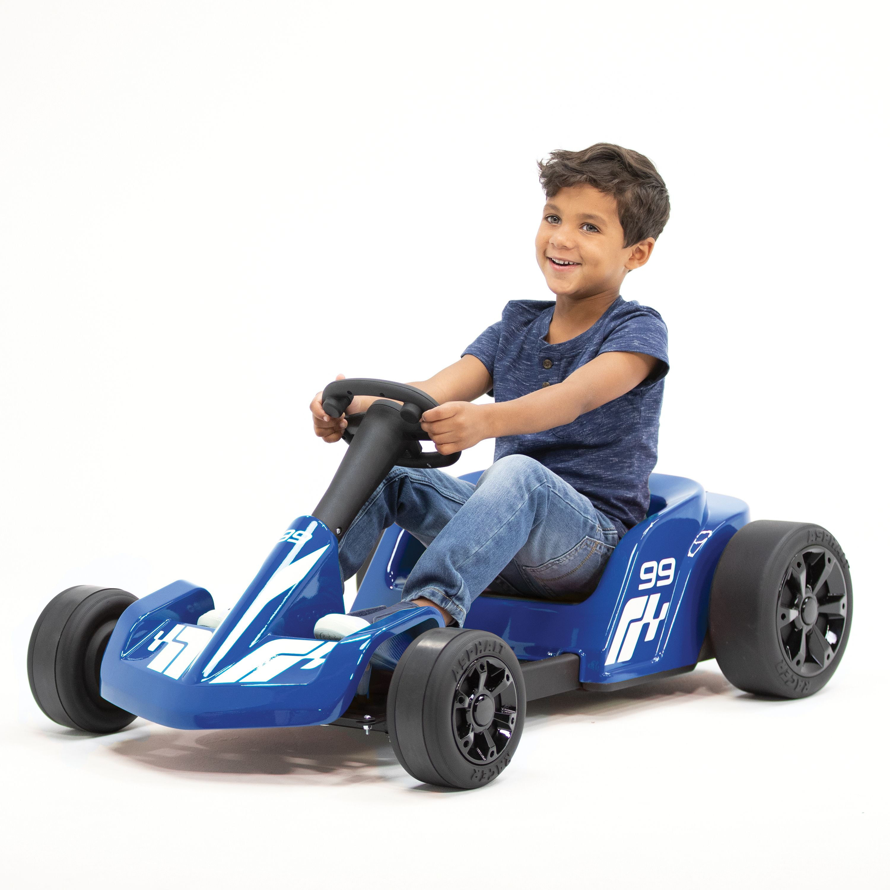 Wallpaper #TmchBJMBSpphPi3-e7at52 Kalee Blue Asphalt Racer 12v Go Kart Powered Ride on for Boys and Girls
