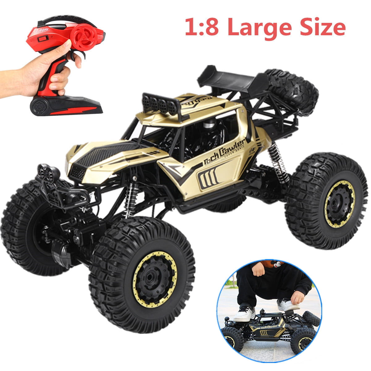 Wallpaper #NqUlMpMB0vj5YdARu9Nx18 Large 18 Scale 4wd Rc Car Crawler 24ghz Remote Control Off Road