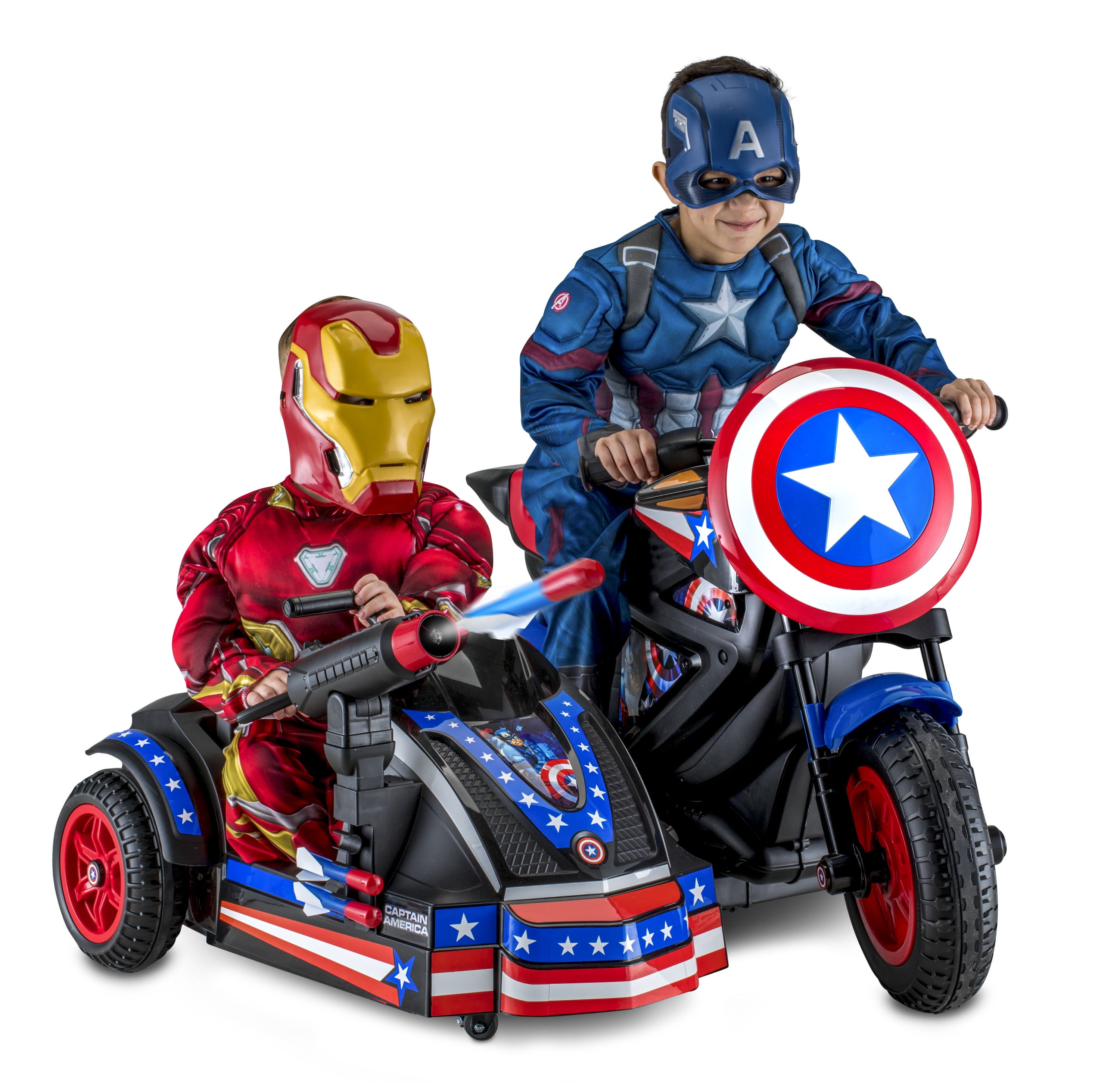 Wallpaper #azNBM5MBcgDP3FvJm6p10 Marvels Captain America Motorcycle and Sidecar 12 Volt Ride on Toy by