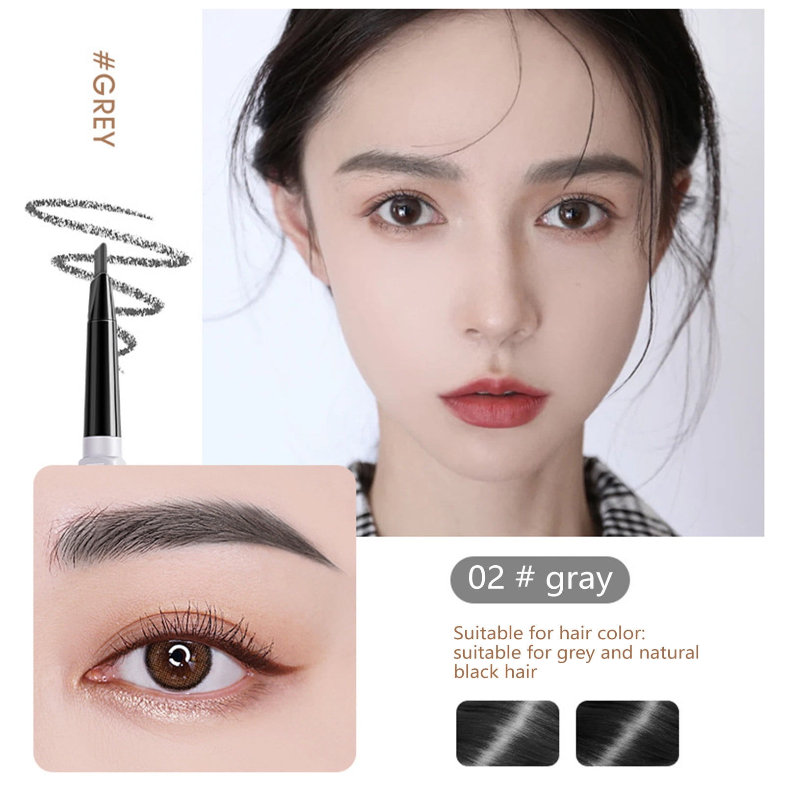 Wallpaper #A2cL6JIBSpphPi3-Dzuj271 Zaroyeax Double Ended Eyebrow Pencil Waterproof Sweat Proof Lasting Non