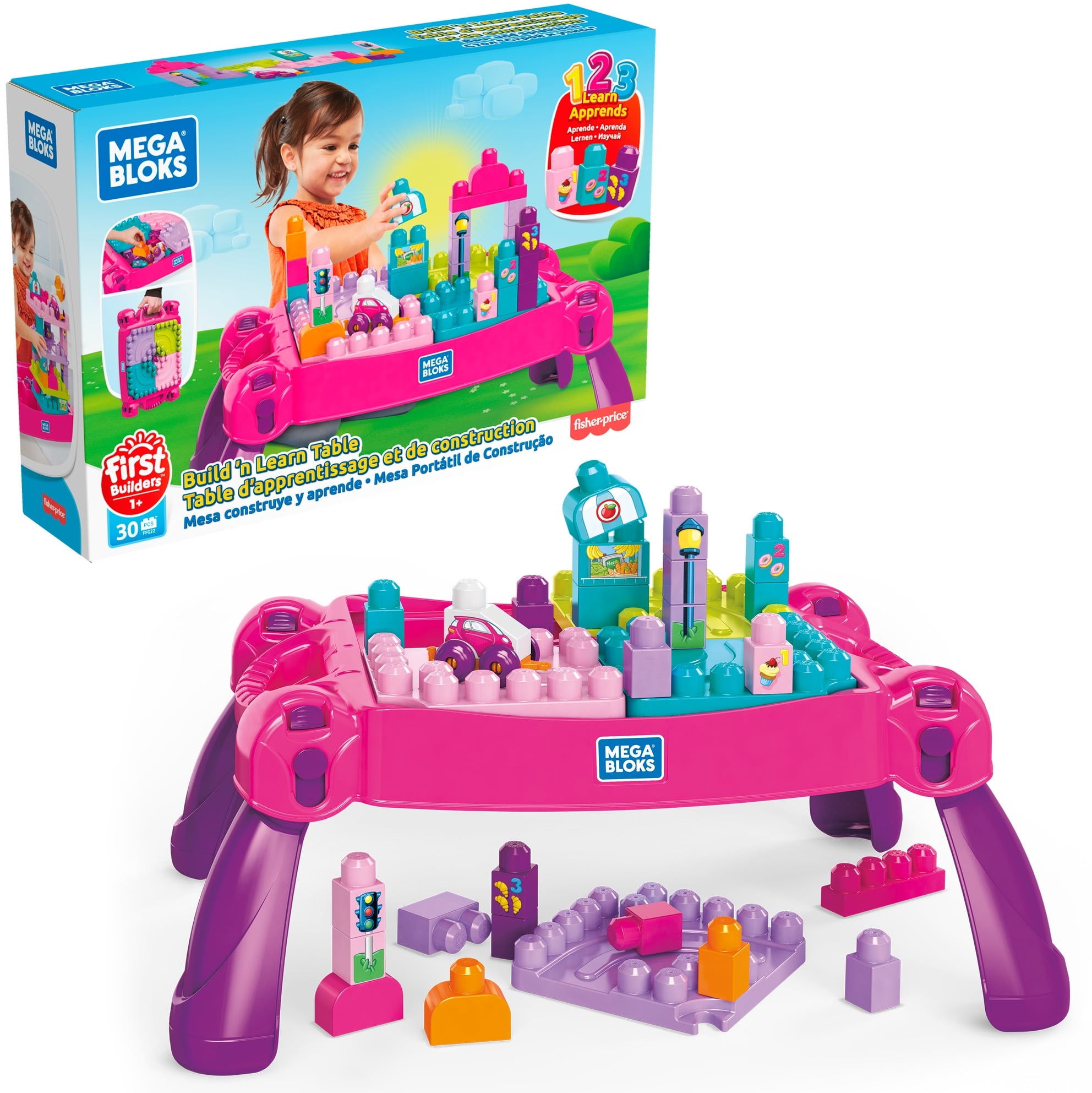 Wallpaper #HGet8JIBSpphPi3-32i154 Mega Bloks First Builders Build N Learn Table with Big Building Blocks