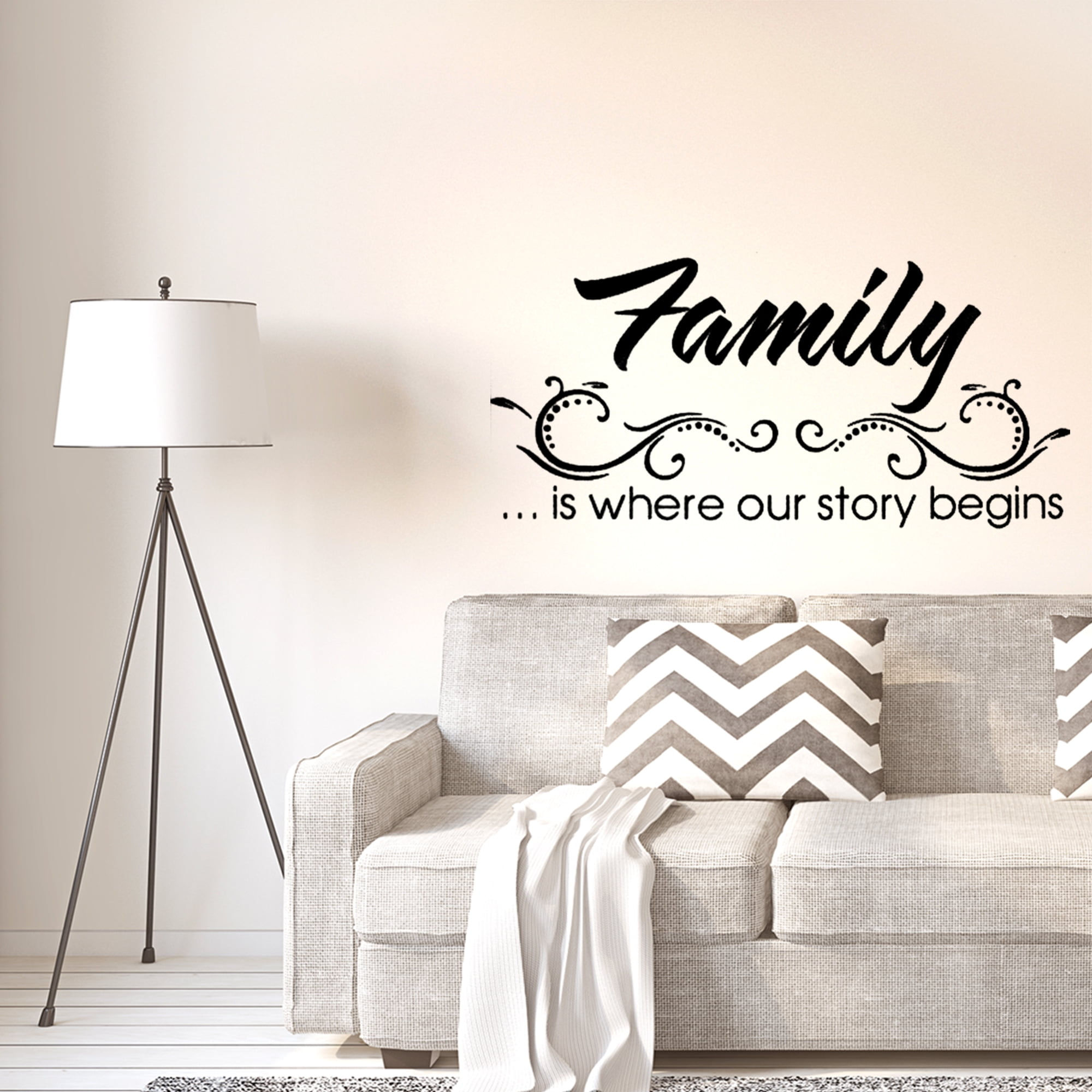 Wallpaper #wOrjVZMBlwTYPL18Ow6F262 Unique Bargains Family Text Pattern Removable Peel and Stick Wall