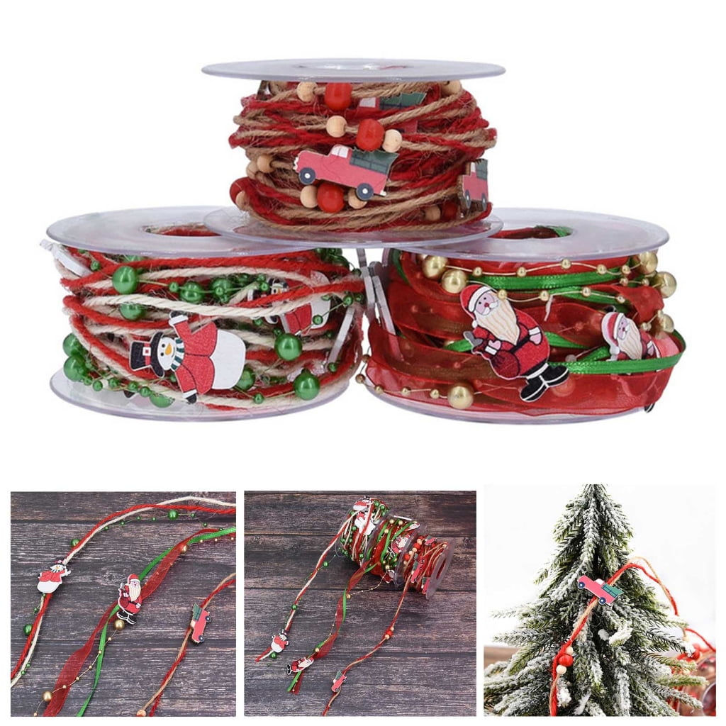Wallpaper #n7hs3JIBJvJKYCmECPvI384 Tierpop Metallic Christmas Bead Ribbon String for Christmas Tree and