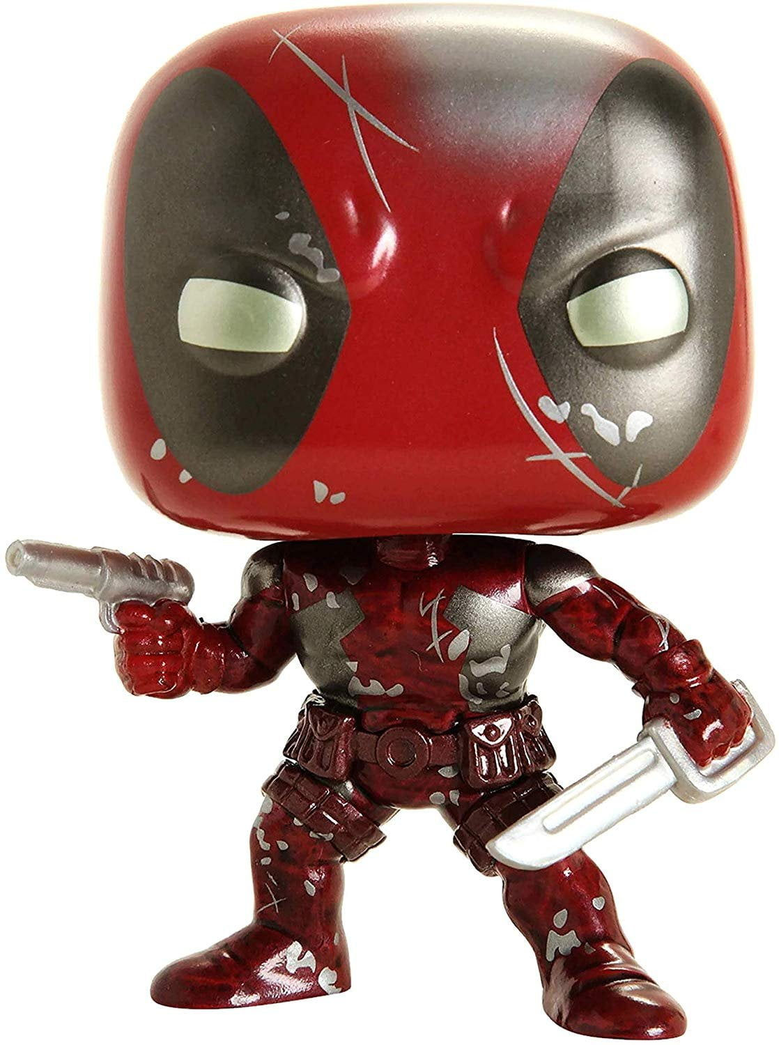 Wallpaper #1qVvOJMBVBiSkHCapo0624 Funko Pop Marvel 80th First Appearance Deadpool Damaged Metallic