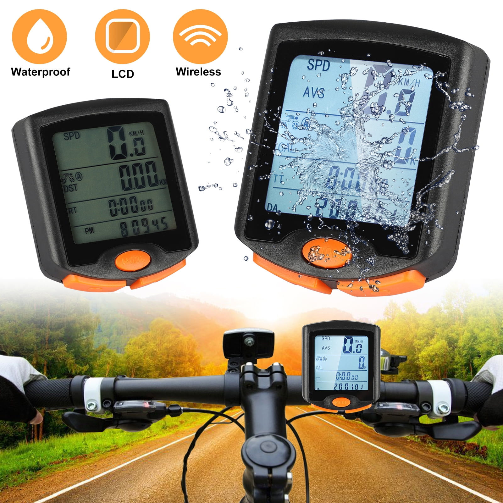Wallpaper #zHdvJ5MB-pgBXx60VqUF1 Wireless Bike Speedometer Lcd Odometer Bike Computer Waterproof