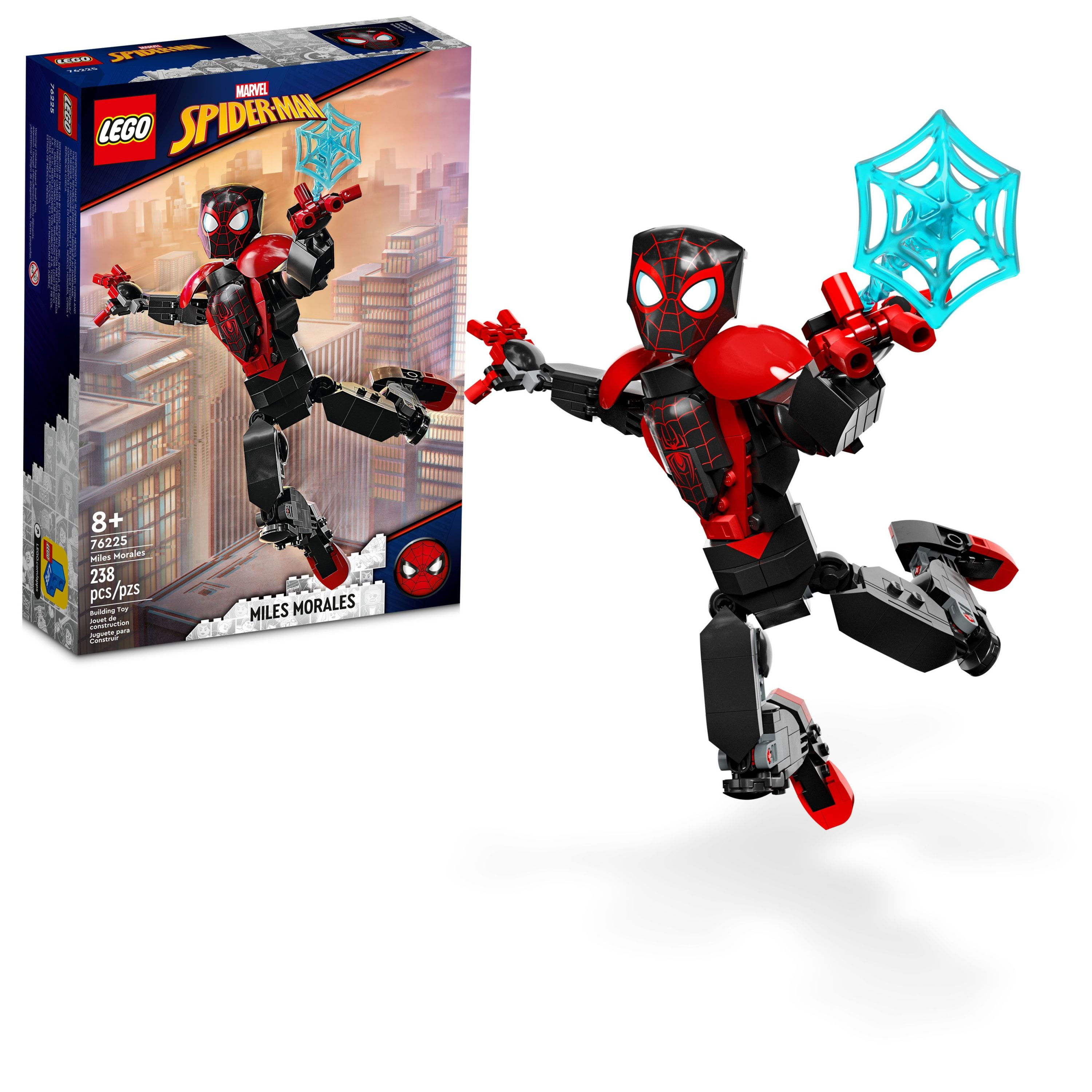 Wallpaper #E2ilGZMBSpphPi3-IBg447 Lego Marvel Miles Morales Figure Set 76225 Fully Articulated Spider