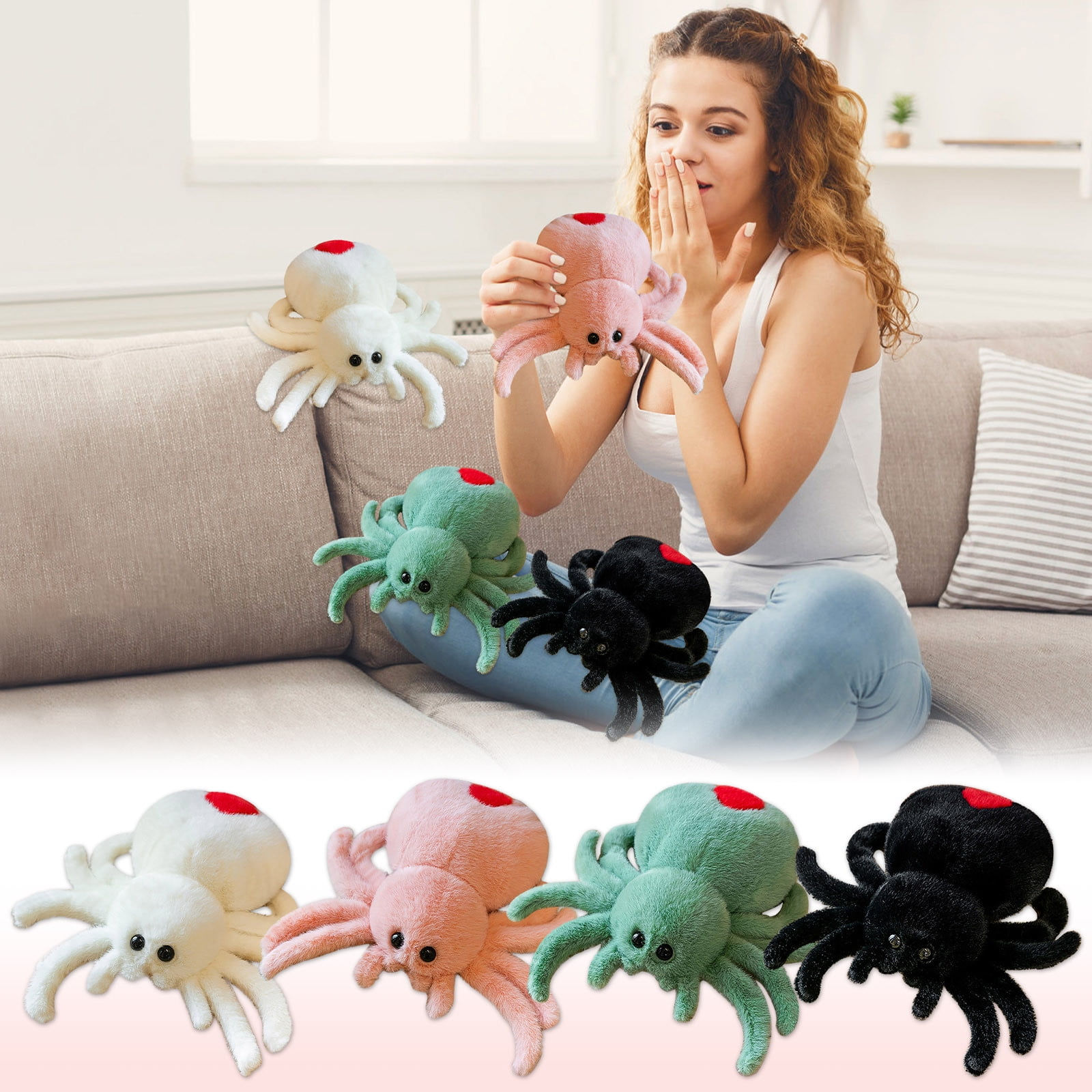 Wallpaper #3PQROpMBKFX8bn3rnHfv332 Rbaofujie Pink Spider Plush Cute Spider Plush 984in Toy Soft Throw