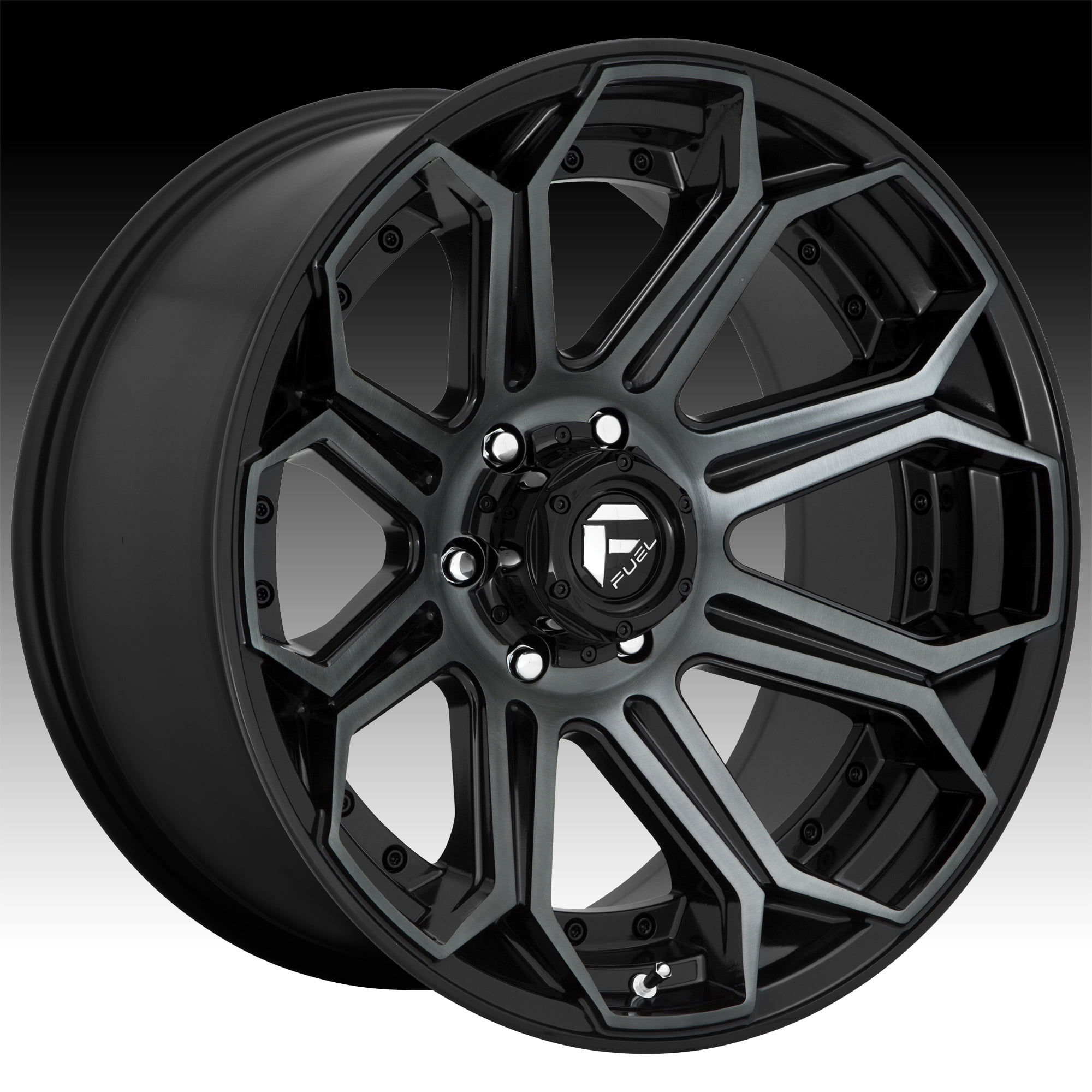 Wallpaper #_4f2MZMBPAdmKxa2CmIl278 Fuel D704 Siege Gloss Black Machined Ddt 18x9 6x55 1mm D70418908450