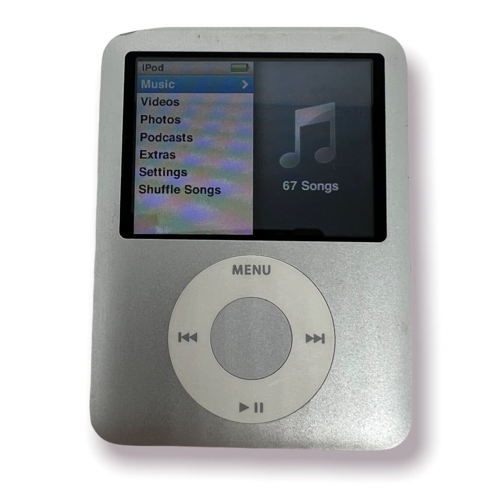 Wallpaper #m1MLNZMBYjRkjcHs_-ju242 Used iPod Nano 3rd Gen 8gb Silver Mp3 Player Excellent Includes Free