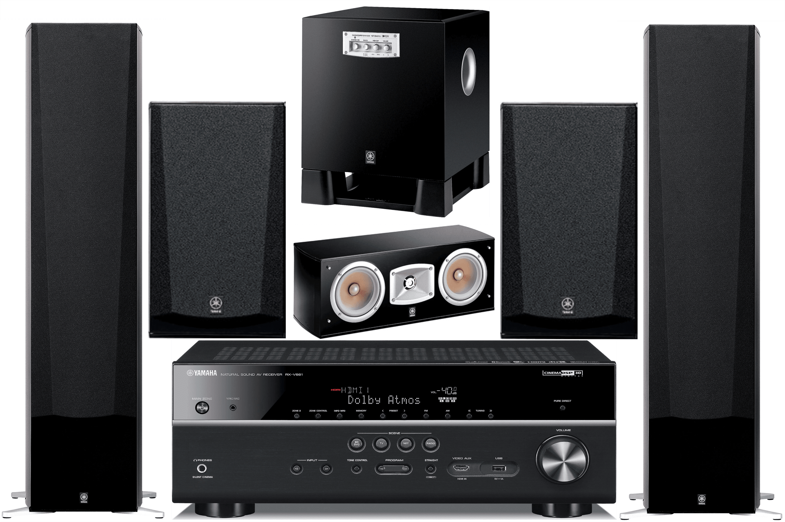 Wallpaper #aGi2I5MBSpphPi3-bTa750 Yamaha 72 Channel Wireless Bluetooth 4K 3D Av Surround Sound