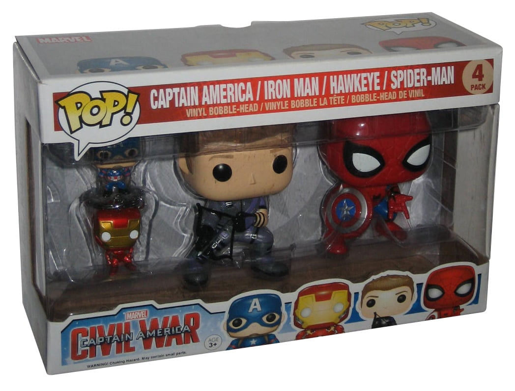 Wallpaper #_aV-OJMBVBiSkHCa5Y3h70 Marvel Captain America Civil War Funko Pop Vinyl Figure 4 Pack