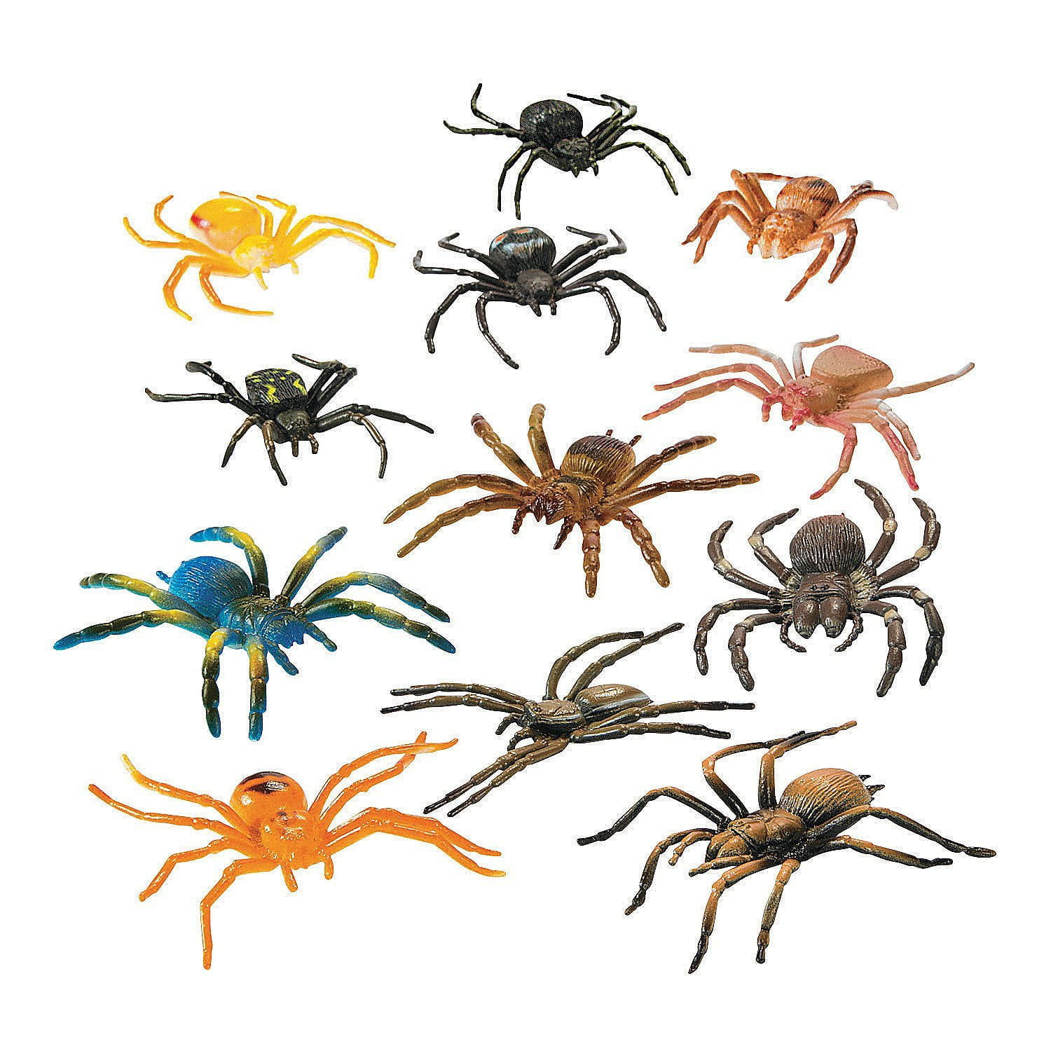 Wallpaper #1fQOOpMBKFX8bn3r-3cr172 Kicko Plastic Spiders Pack of 12 25 Inches Assorted Colored Cool