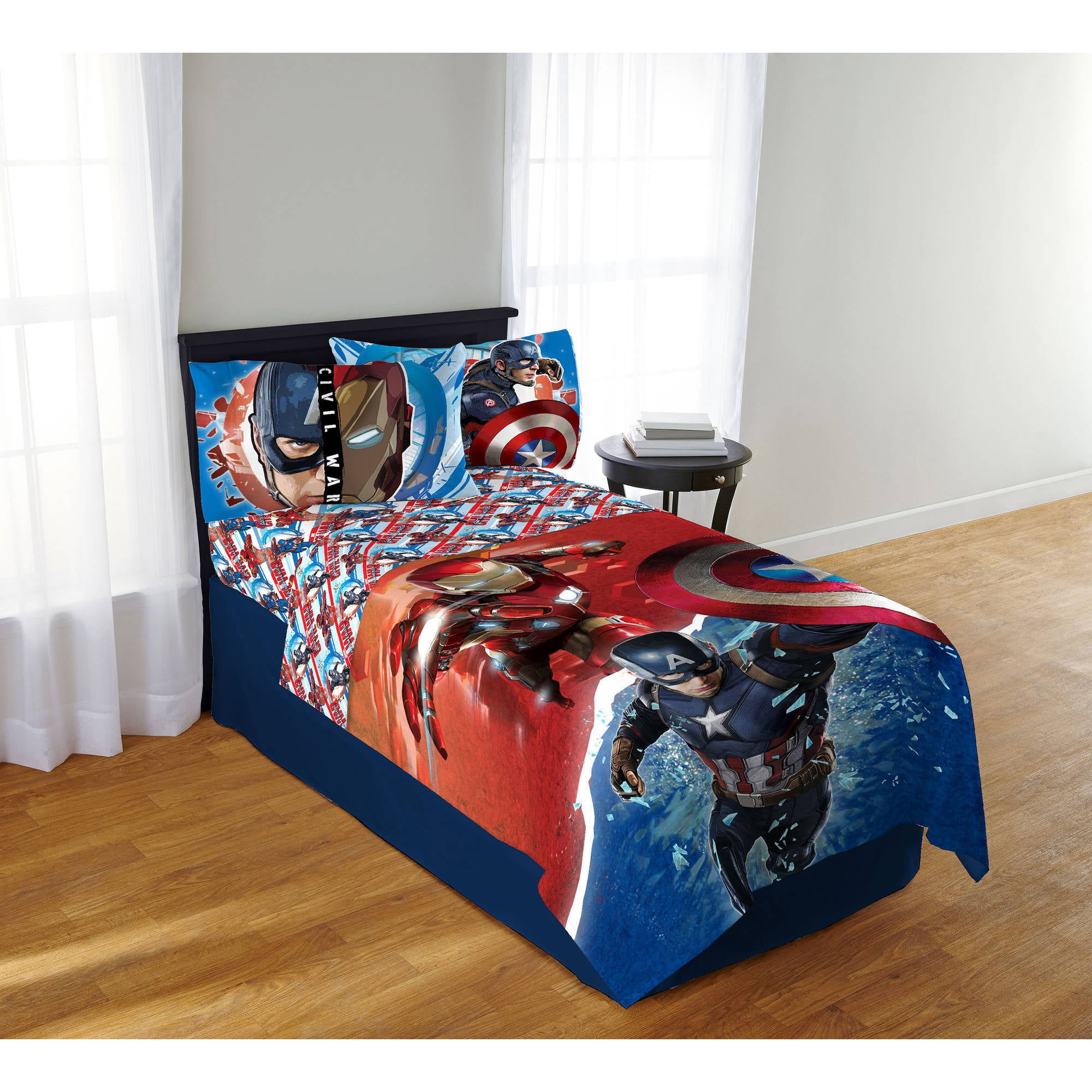 Wallpaper #nf-5aZMB3lSXT3zUSeUO352 Marvel Avengers Civil War Sheet Set 1 Each Walmartcom Walmartcom