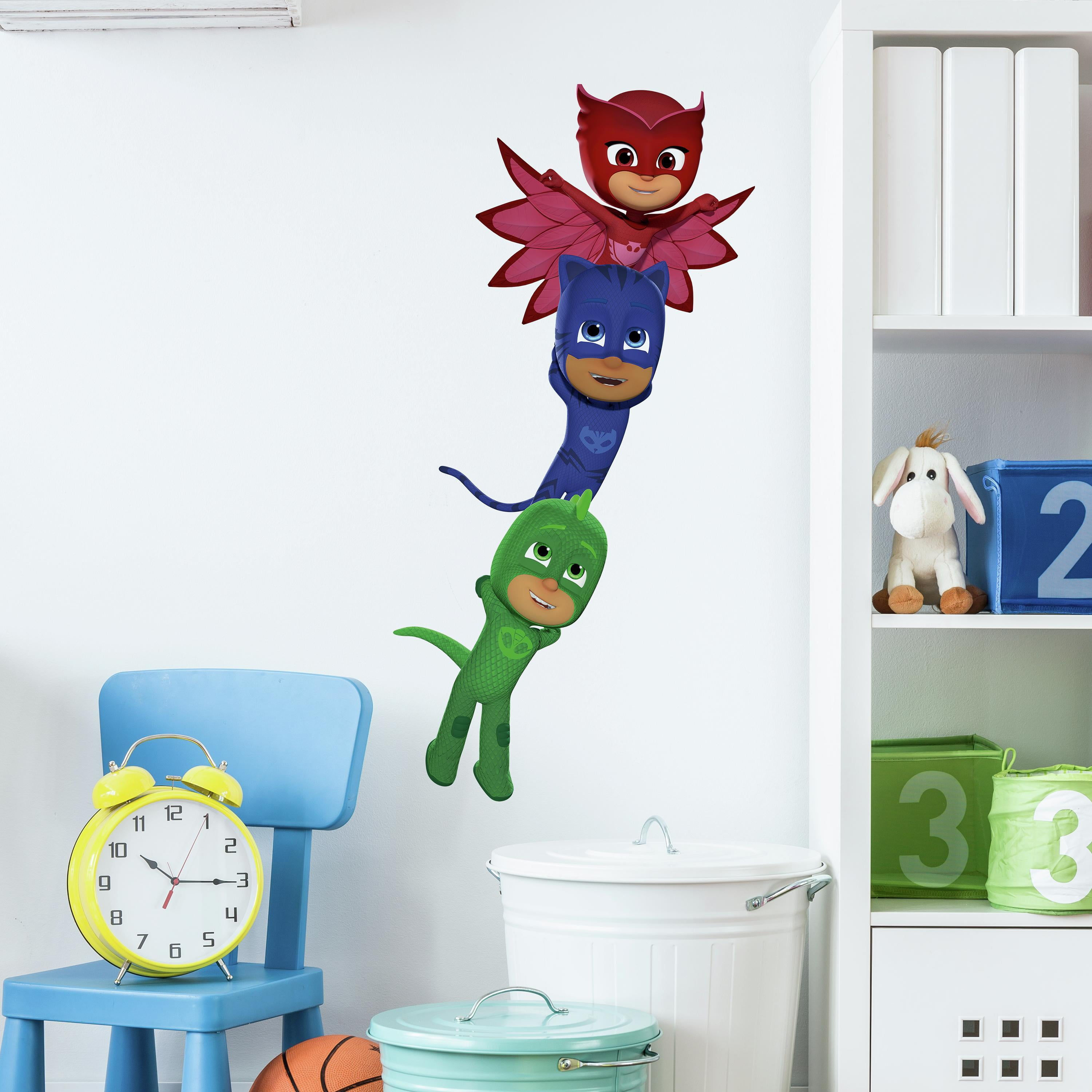 Wallpaper #NmjiIpMBSpphPi3-KzRu117 Roommates Pj Masks Superheroes Red Blue and Green Peel and Stick